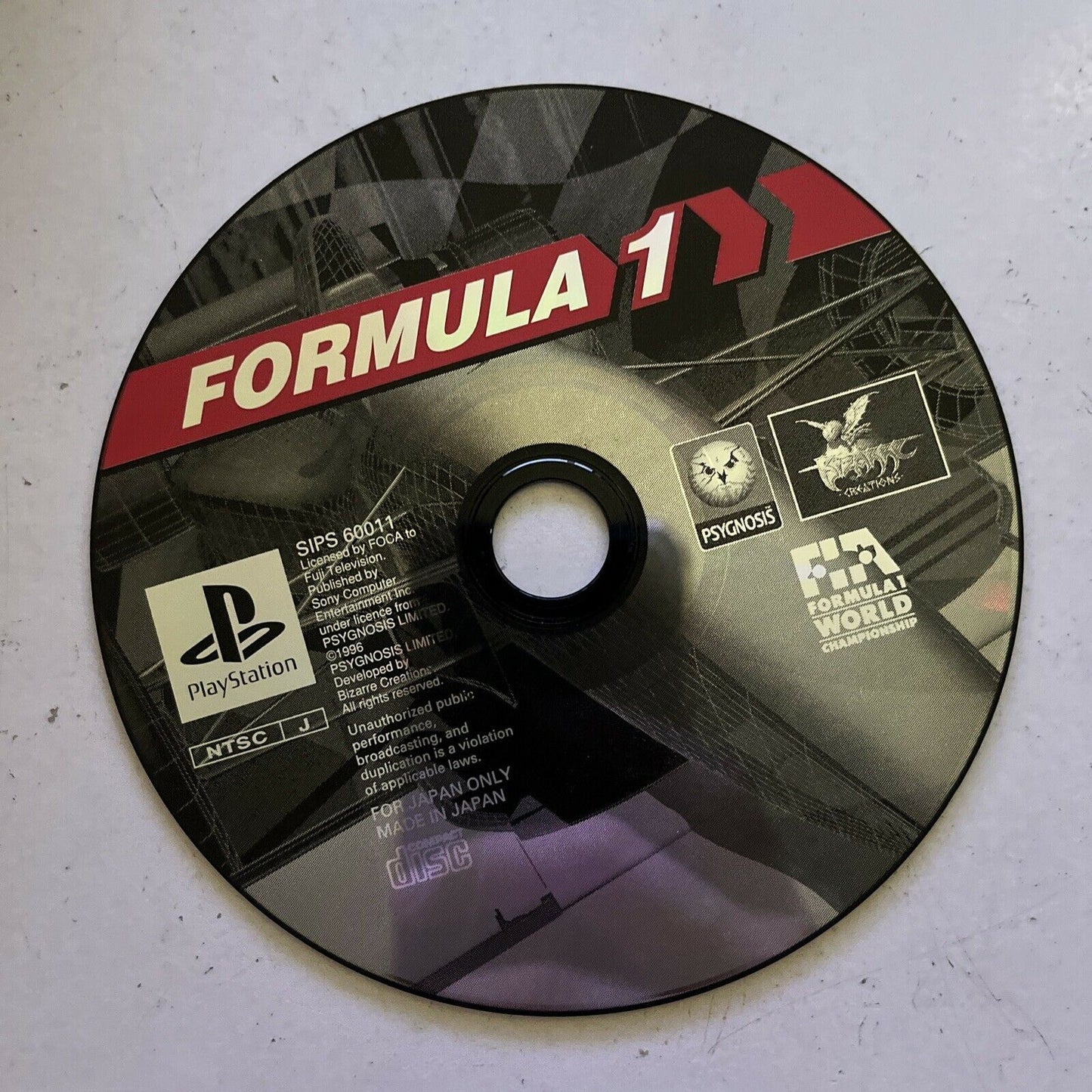 Formula 1 - PlayStation PS1 NTSC-J JAPAN F1 Racing Game