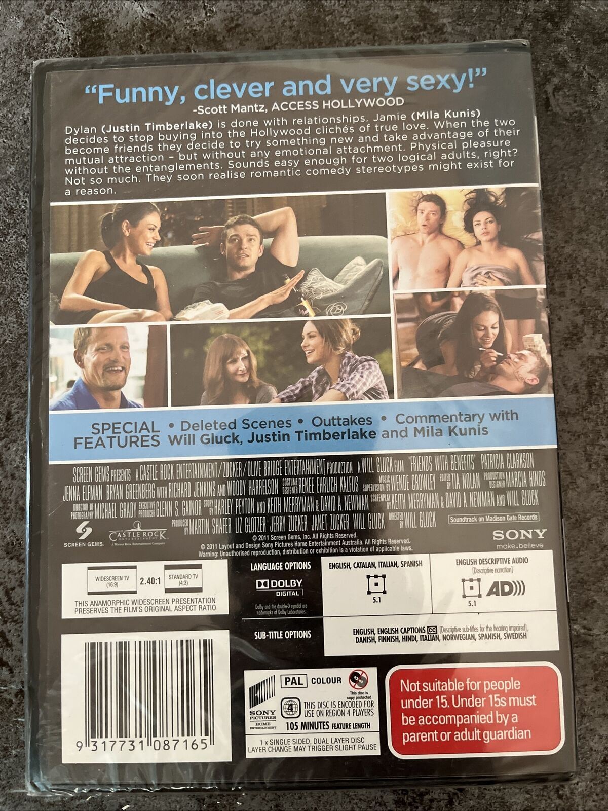 *New Sealed* Friends With Benefits (DVD, 2011) Justin Timberlake, Mila Kunis