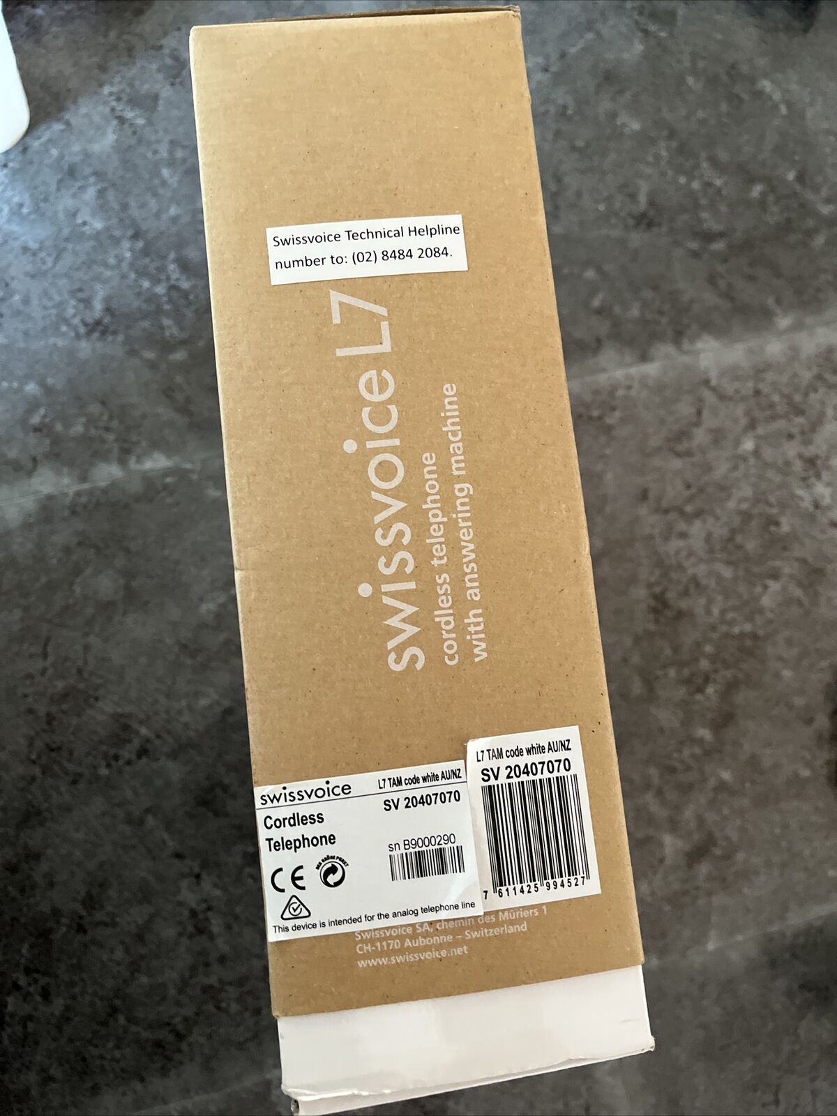 Swissvoice L7 Cordless Telephone with Answering Machine White