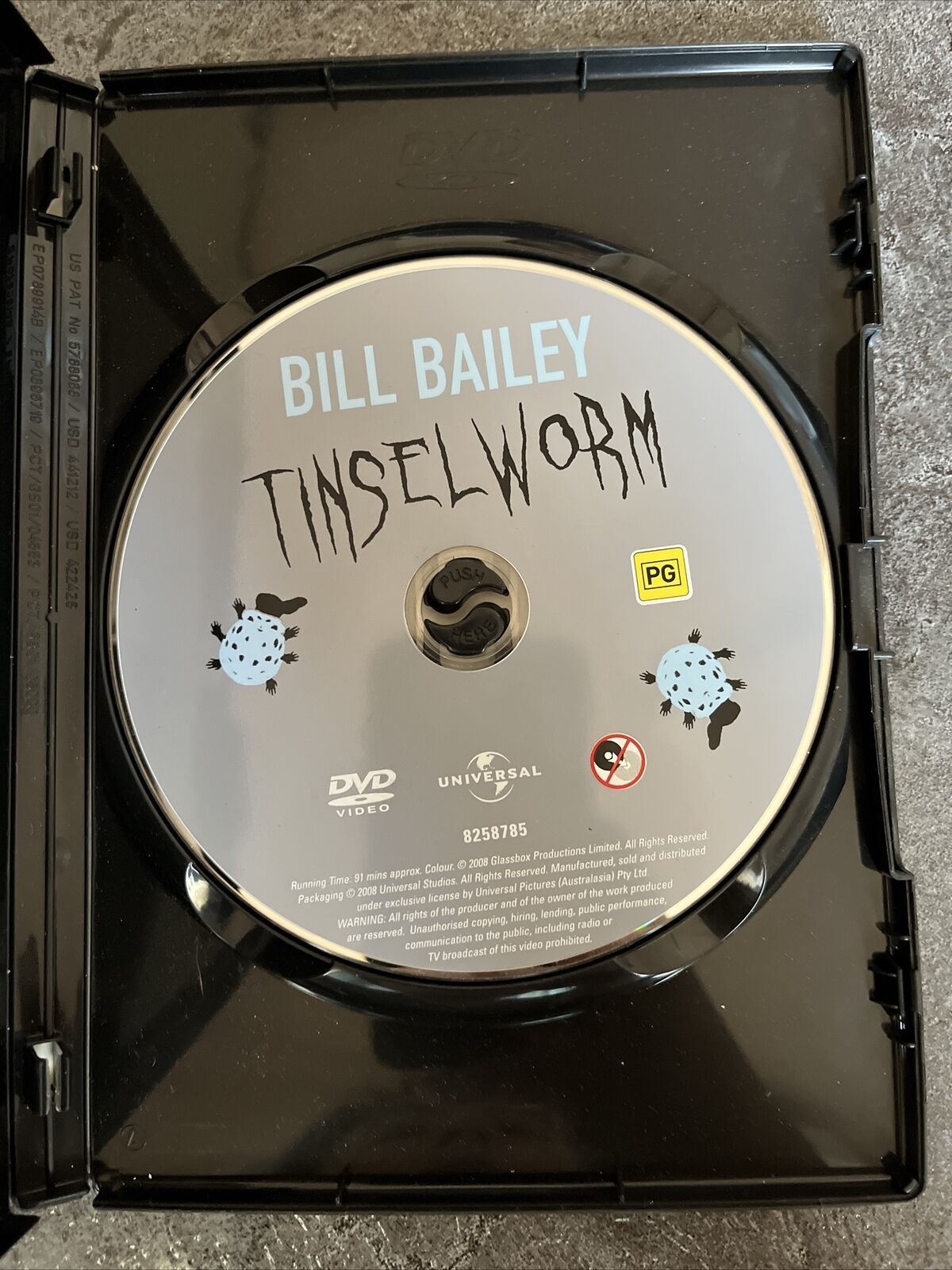 Bill Bailey - Tinsleworm (DVD, 2008) Region 4 & 2