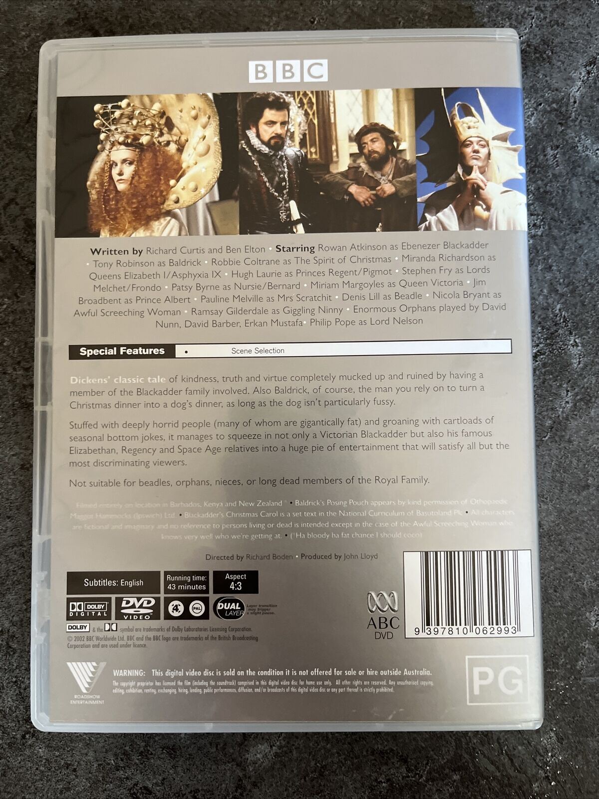 Black Adder's Christmas Carol (DVD, 1988) Rowan Atkinson, Stephen Fry. Region 4