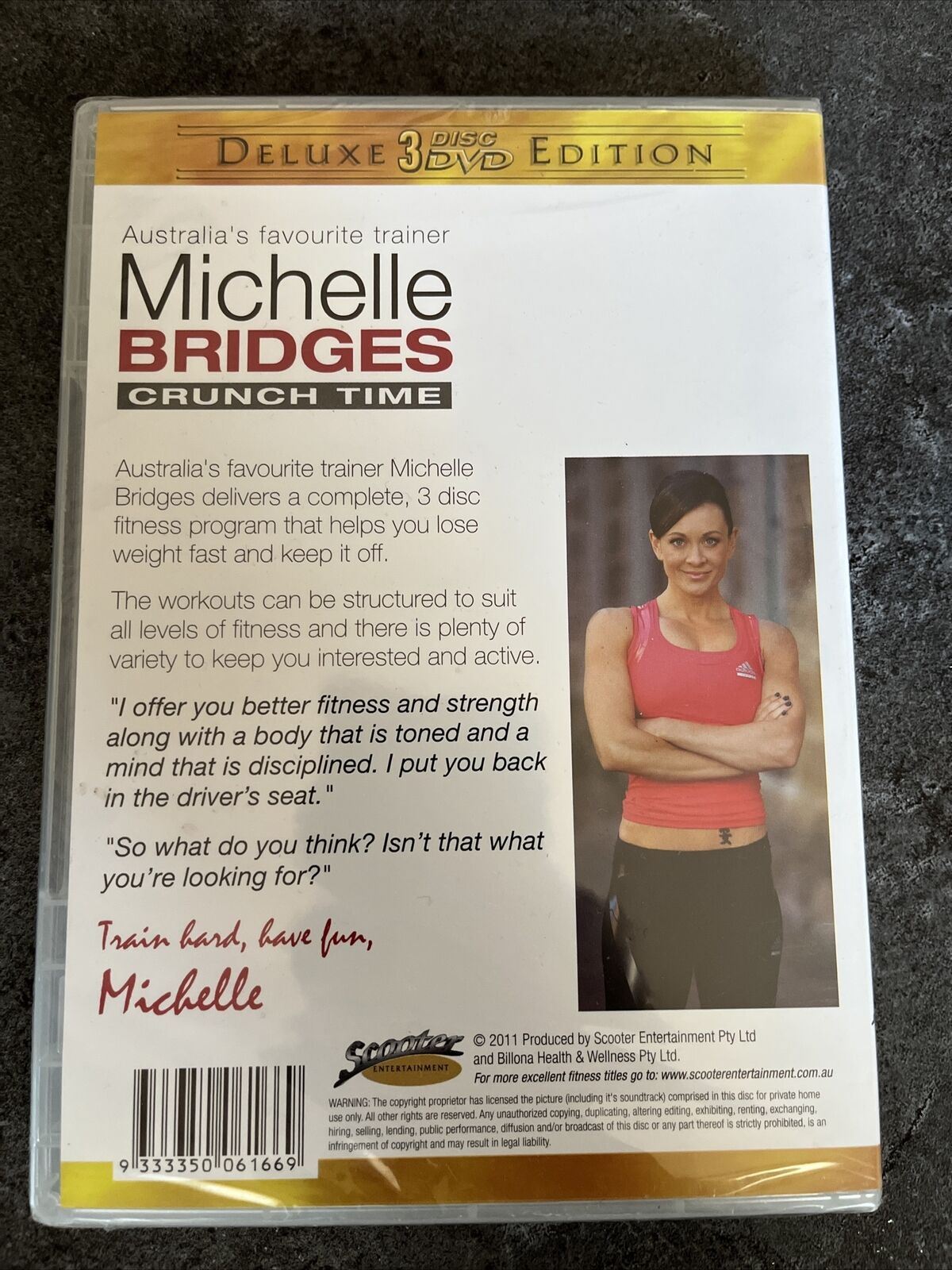 Michelle Bridges: Crunch Time DVD set. Tight Toned/Super Shredder/Seek & Destroy