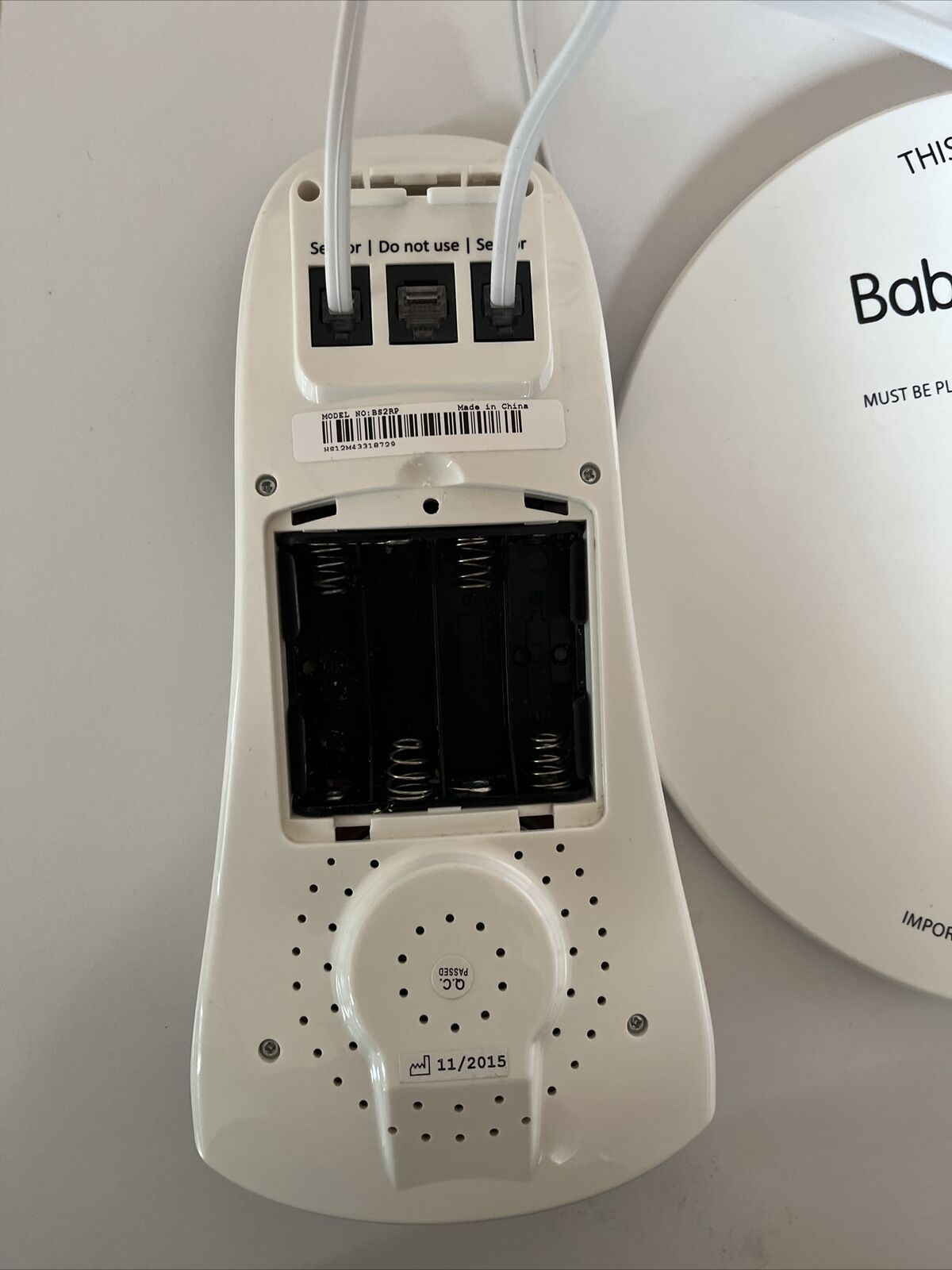 Oricom BabySense 2 : Infant Breathing Movement Monitor - Missing Battery Lid