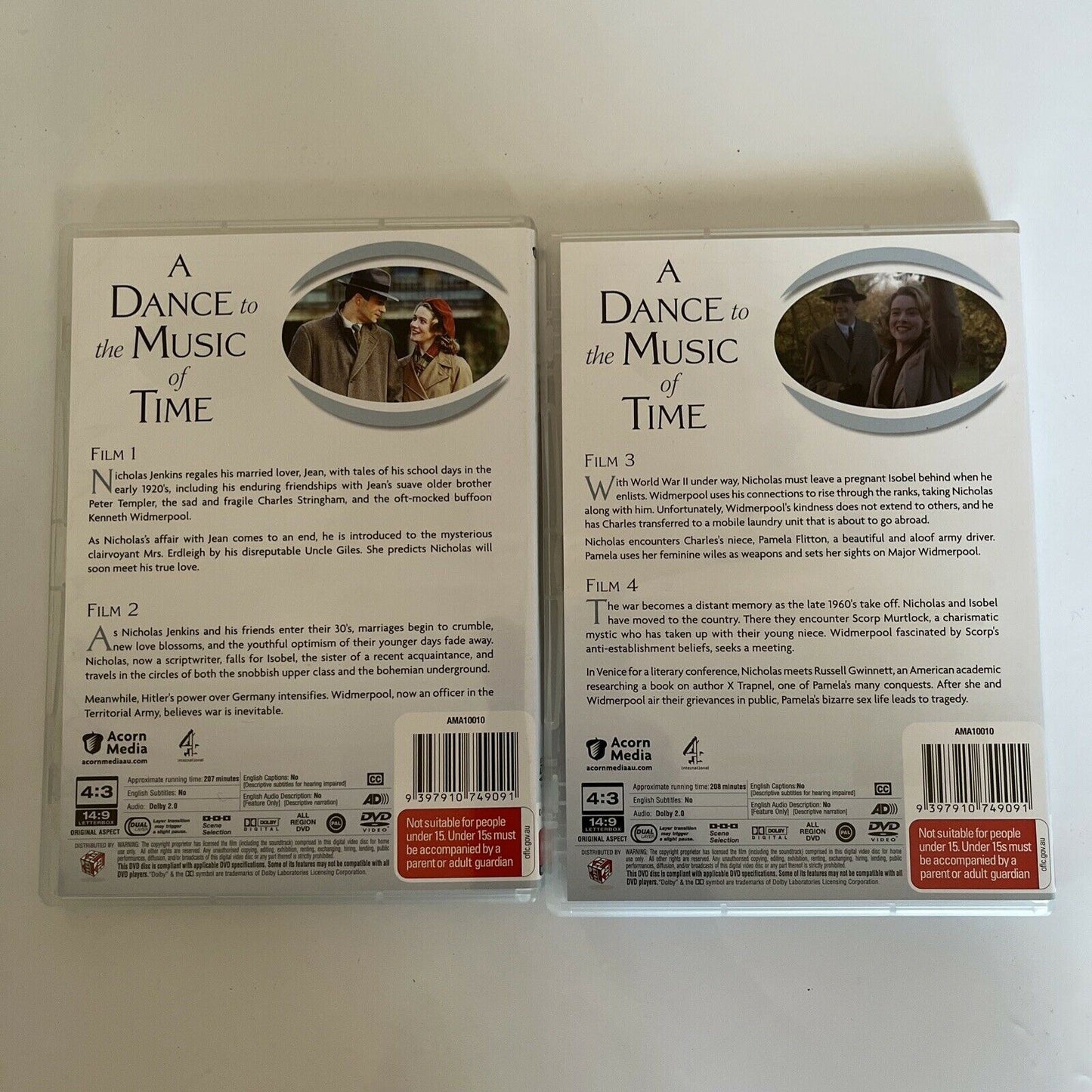 A Dance To The Music Of Time (DVD, 1997) Gillian Barge Nicholas Jones All Region