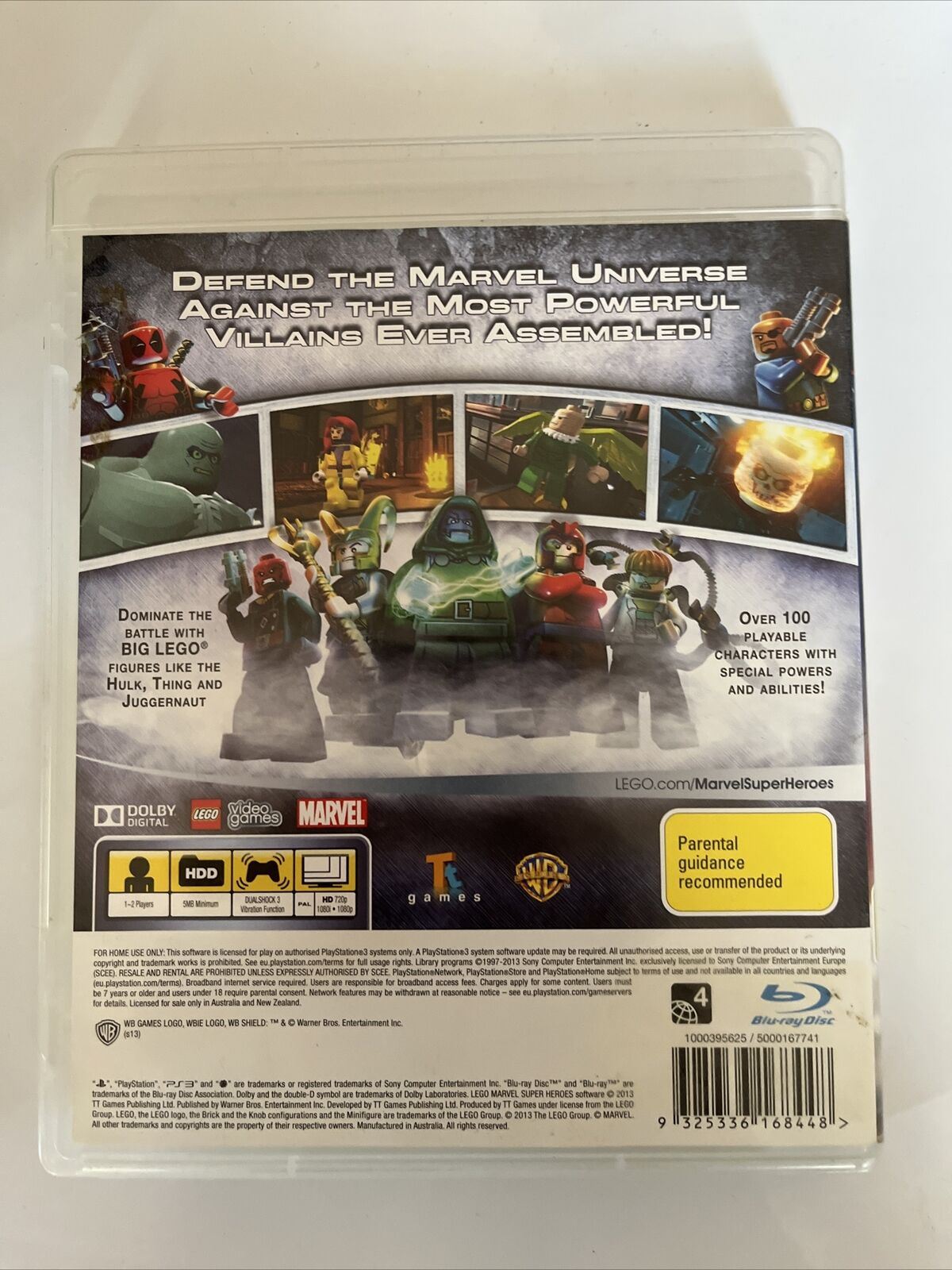 LEGO Marvel Super Heroes - Sony PlayStation 3 PS3 Complete Game with Manual