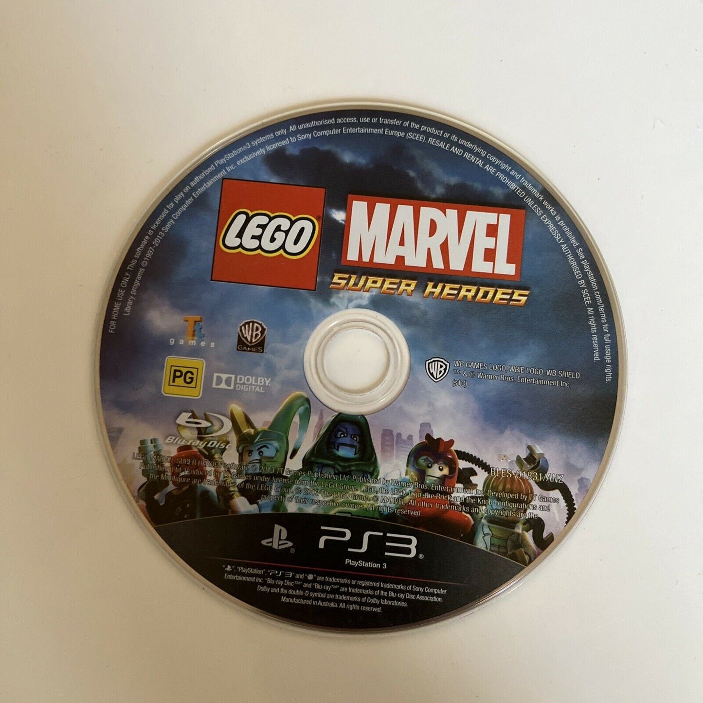 LEGO Marvel Super Heroes - Sony PlayStation 3 PS3 Complete Game with Manual