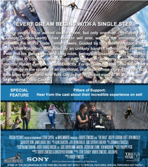 *New Sealed* The Walk (DVD, 2015) Joseph Gordon-Levitt. Region 4