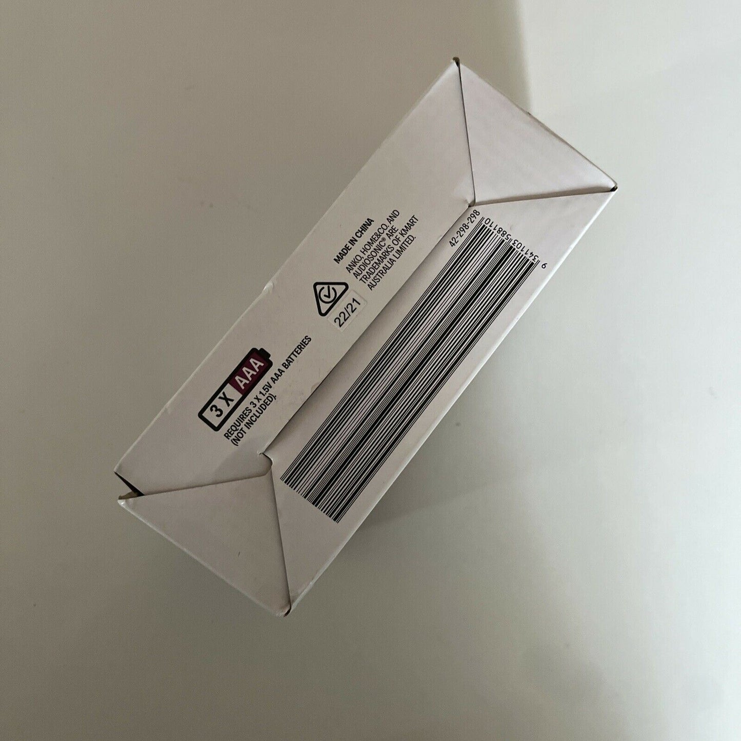 Anko White Calendar Temperature Alarm Clock with Snooze Function