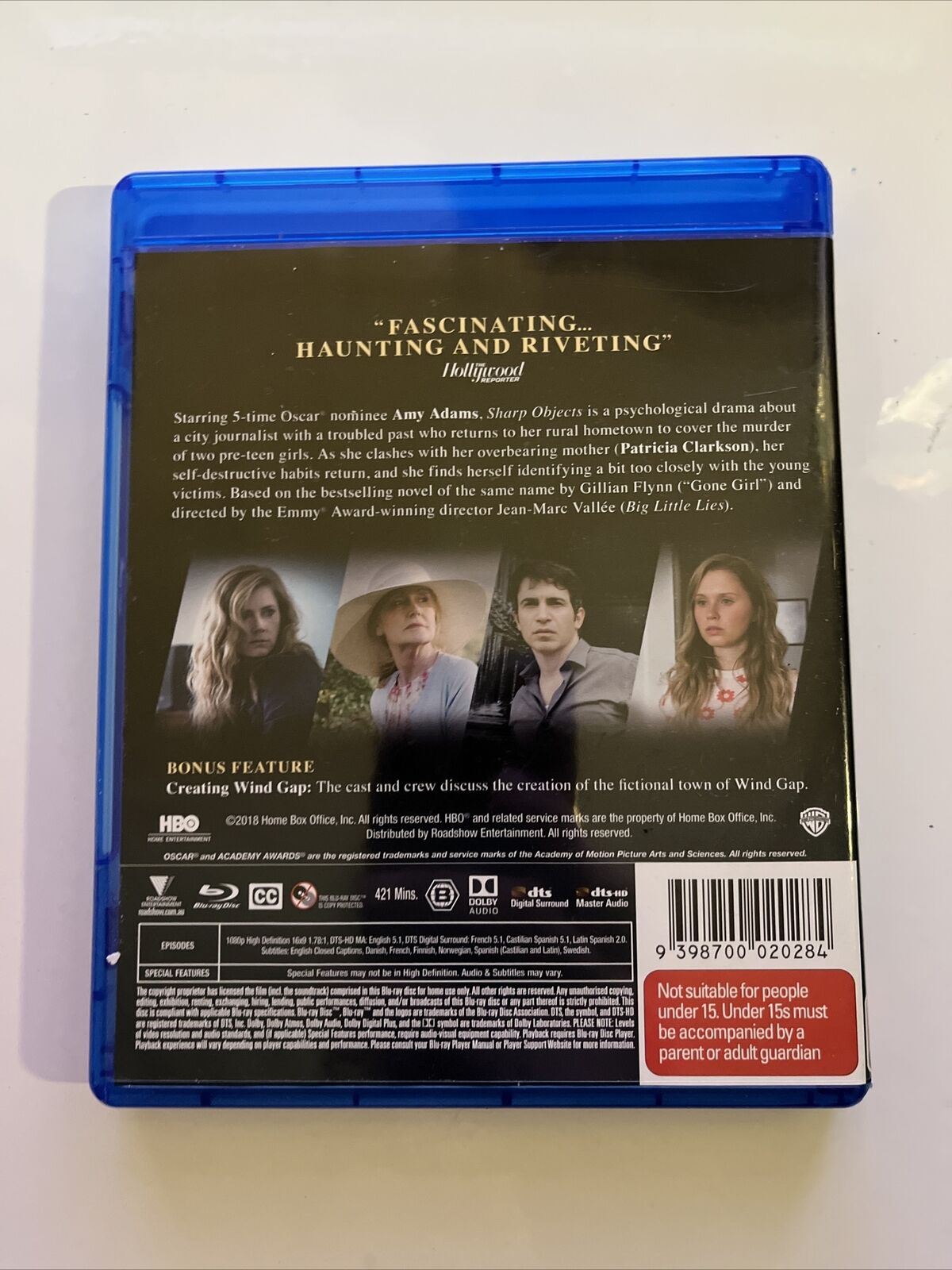 Sharp Objects (Blu-ray, 2018) Complete Mini-series Amy Adams, Region B