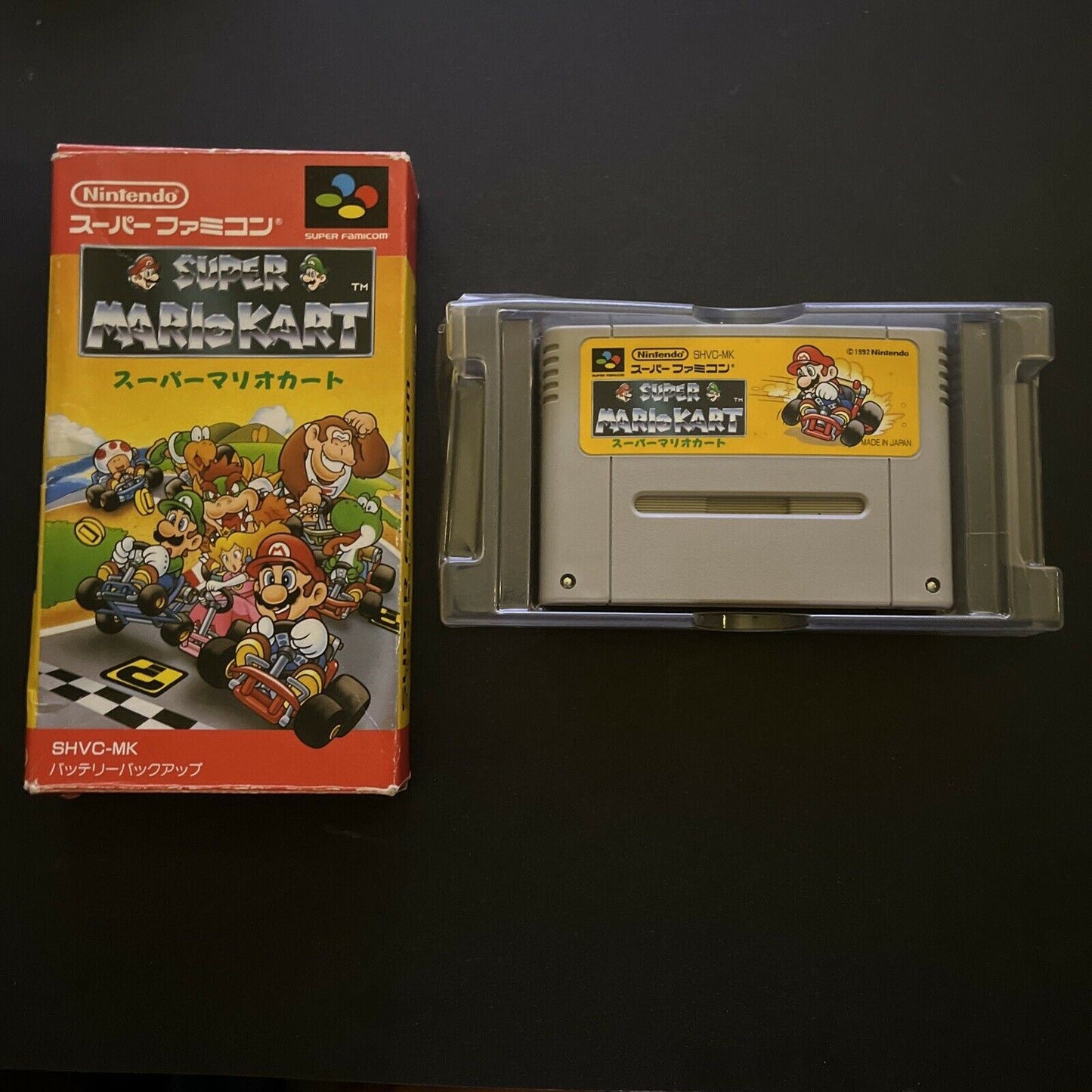 Super Mario Kart - Nintendo Super Famicom SNES JAPAN Game with Box