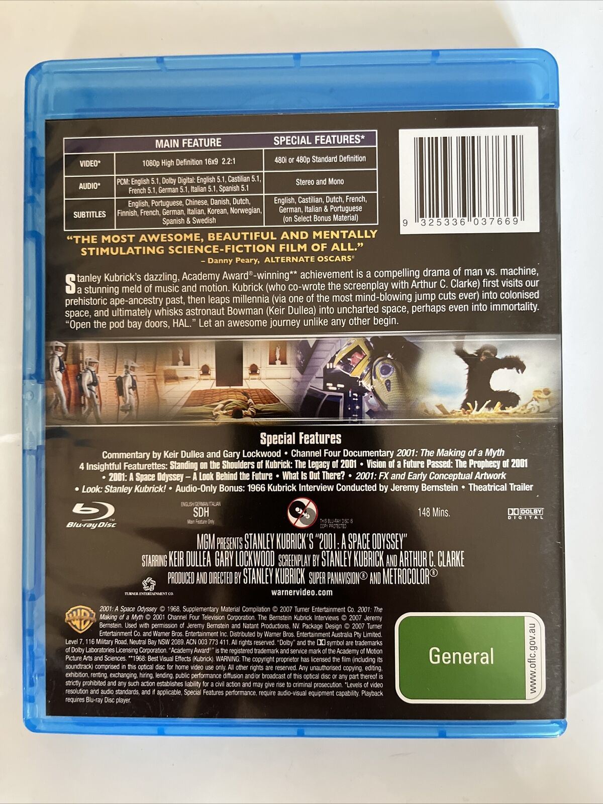 2001 - A Space Odyssey + 2010 - The Year We Make Contact (Blu-ray, 1968) RegionB