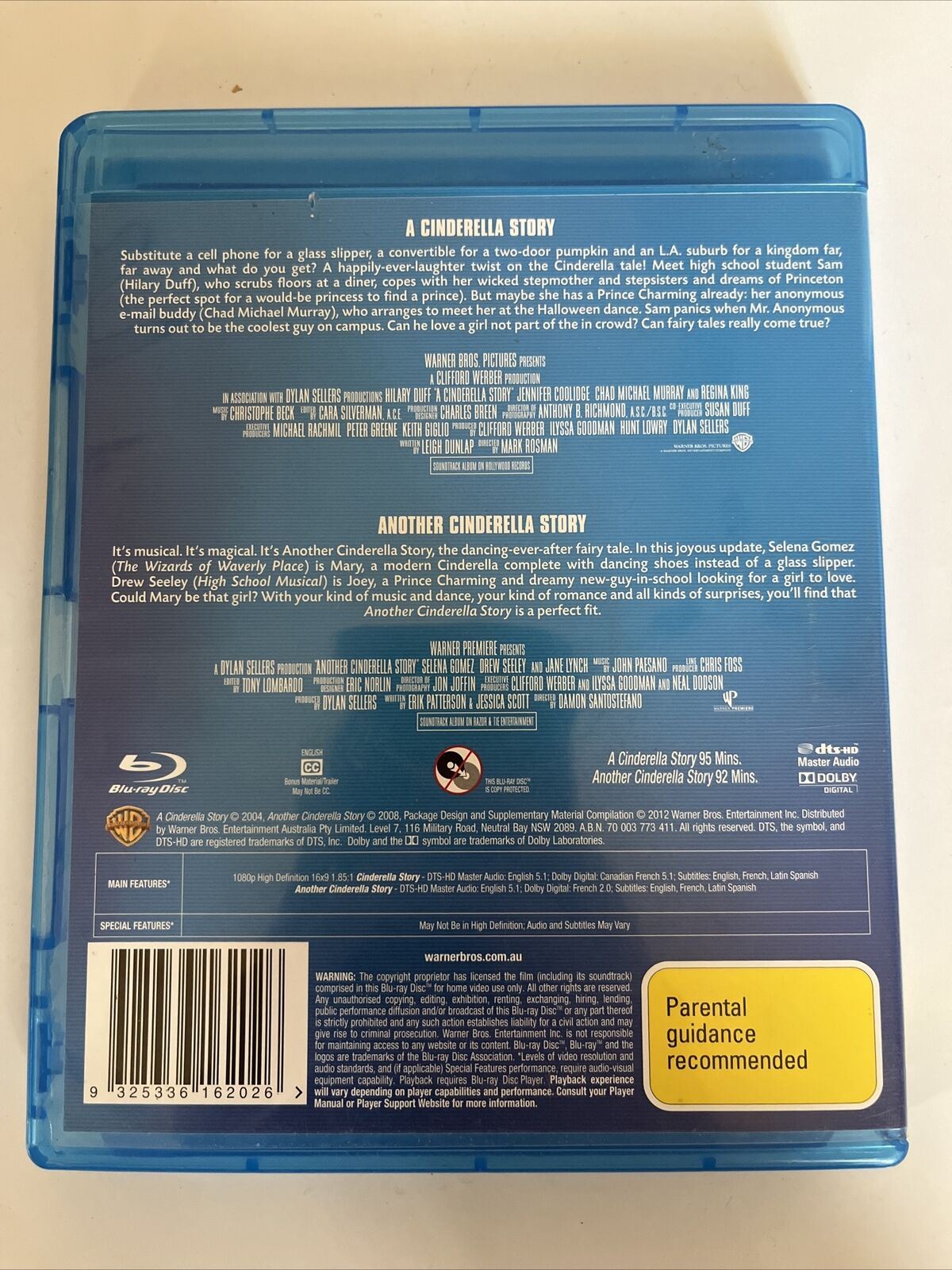 A Cinderella Story / Another Cinderella Story (Blu-ray) Hilary Duff Selena Gomez