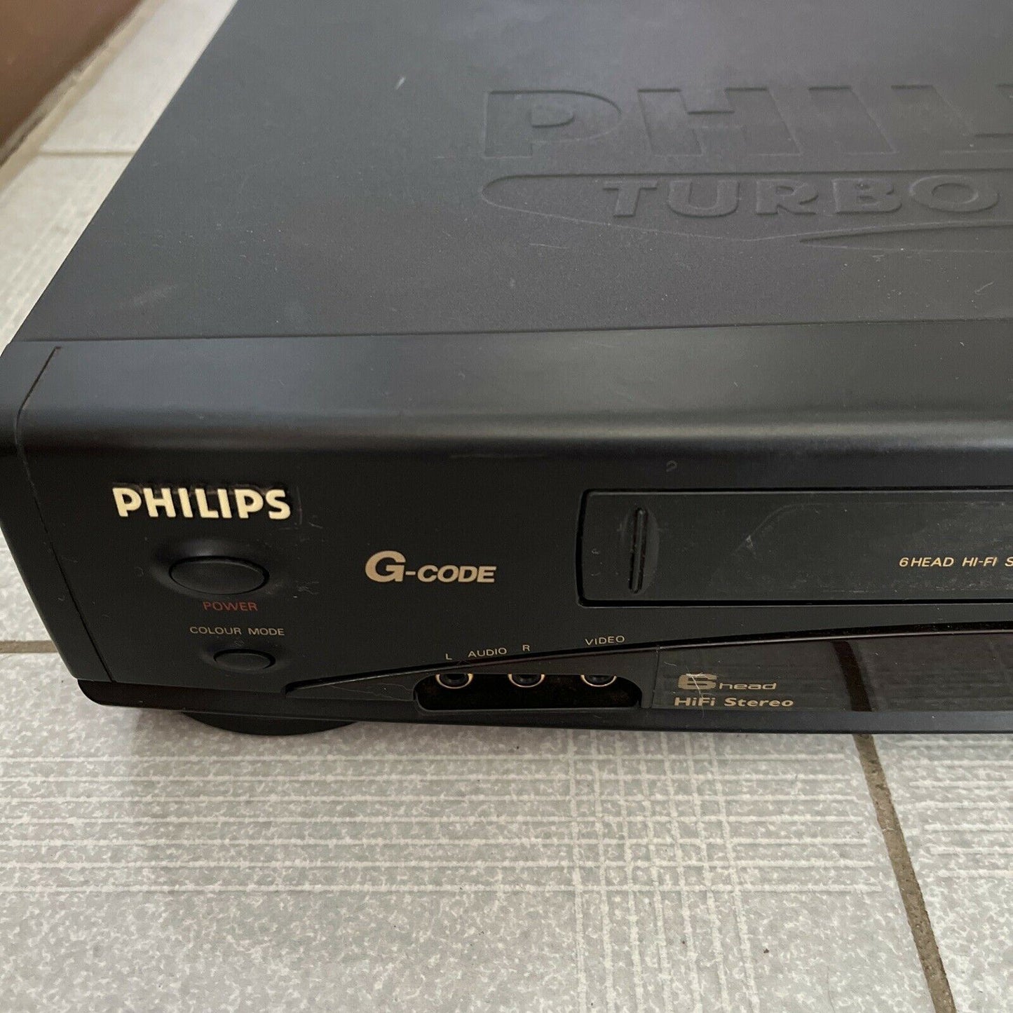 Philips Turbo Drive 6 Head VCR VHS Player & Recorder VR655/75