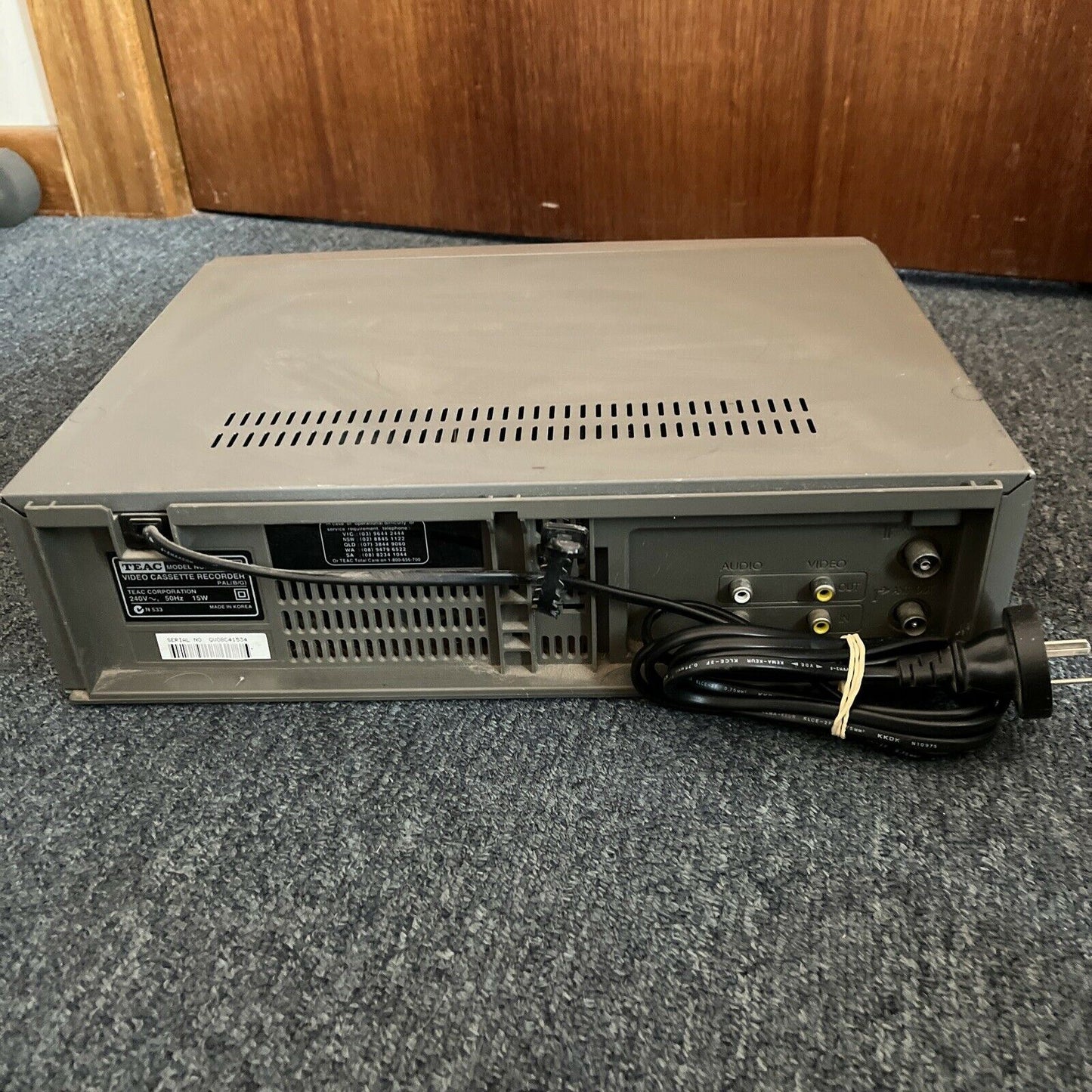 Teac MV-3092 VCR Player Recorder PAL/NTSC Playback No Remote
