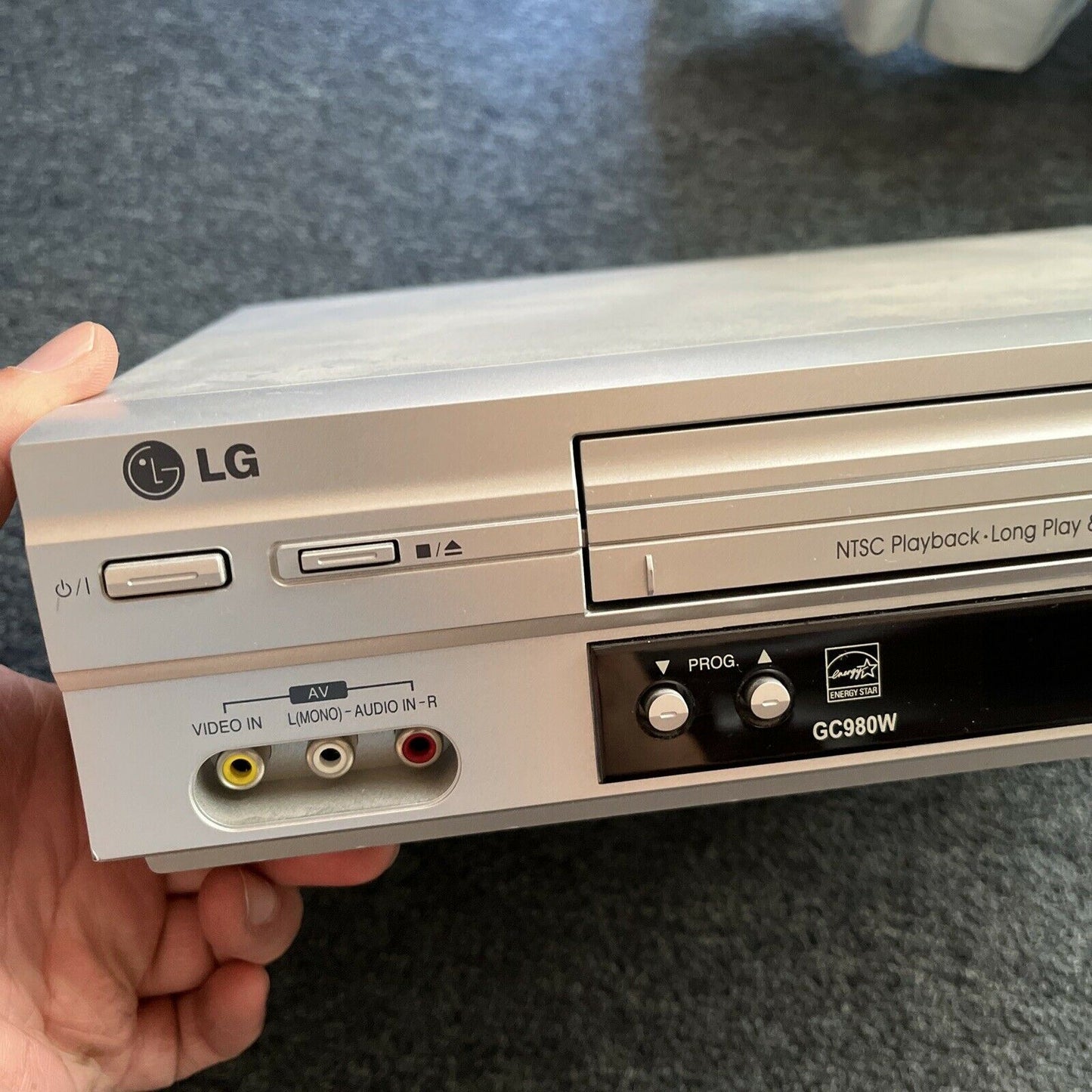 LG GC980W VCR Player PAL/NTSC Playback - For Parts Or Repair