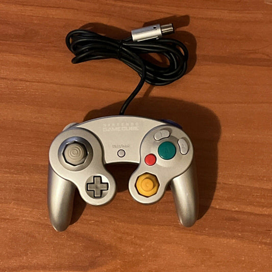 Genuine Silver Nintendo Gamecube Controller - Official Nintendo Tested & Clean