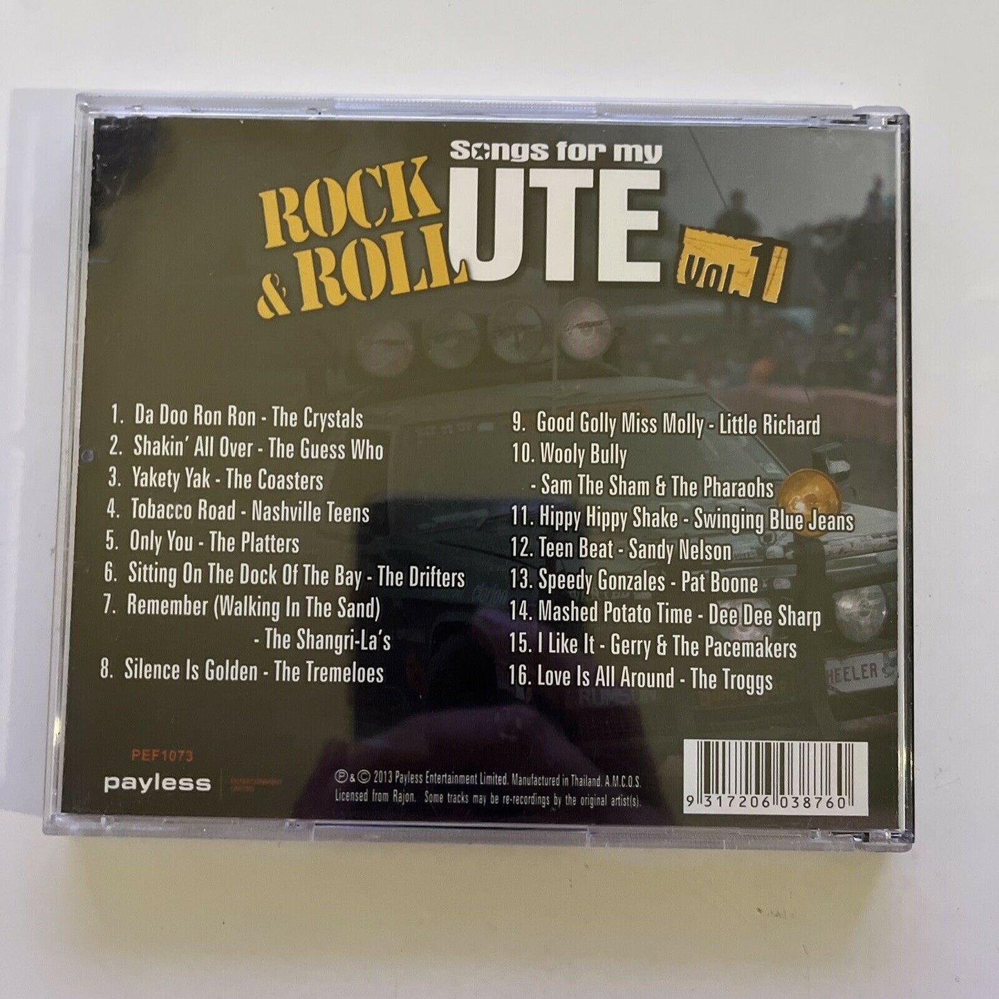 Rock & Roll Songs For My Ute - Vol 1 (CD, 2013)