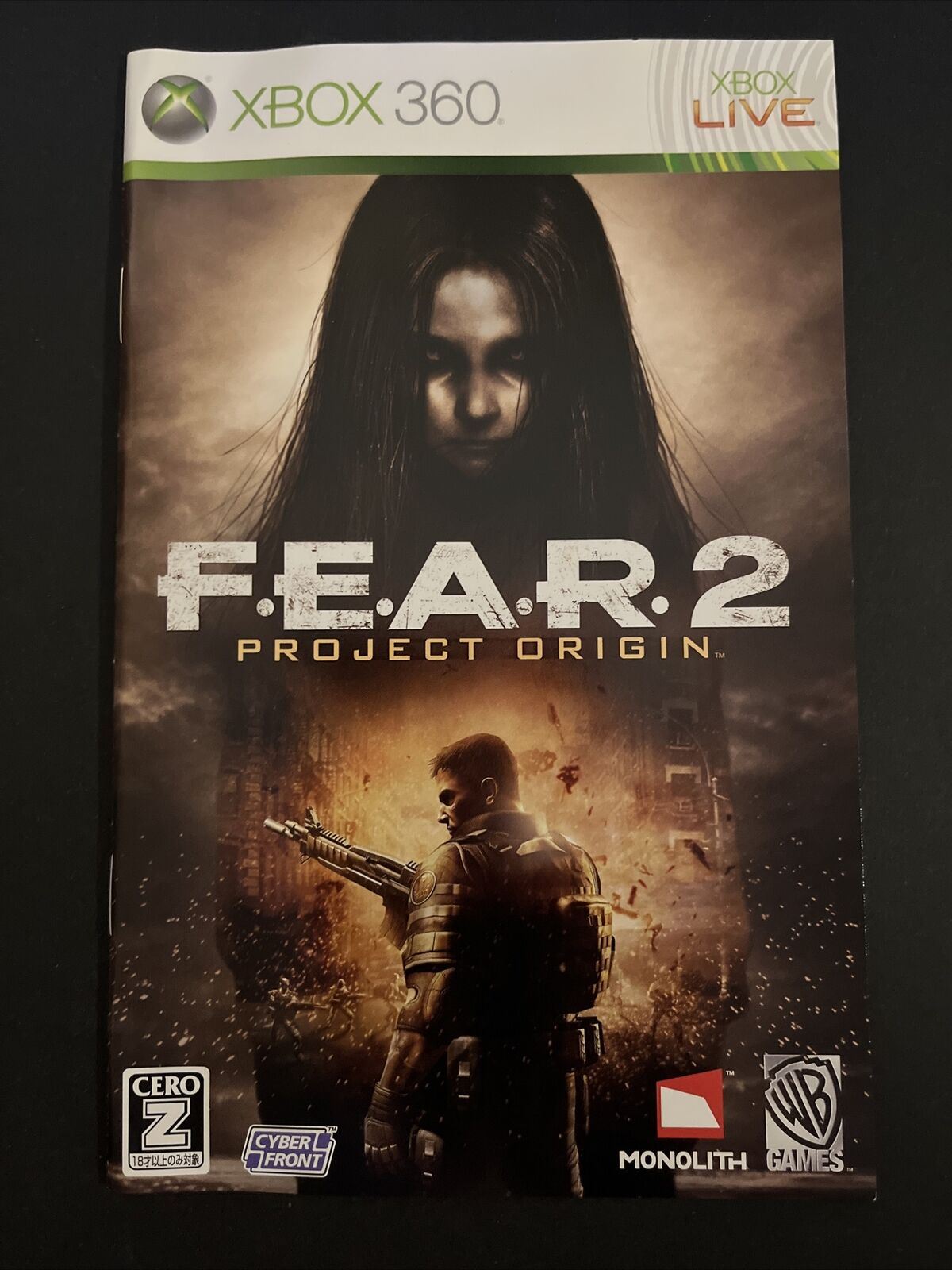 F.E.A.R. 2: Project Origin - Microsoft XBOX 360 NTSC-J JAPAN Game with Manual