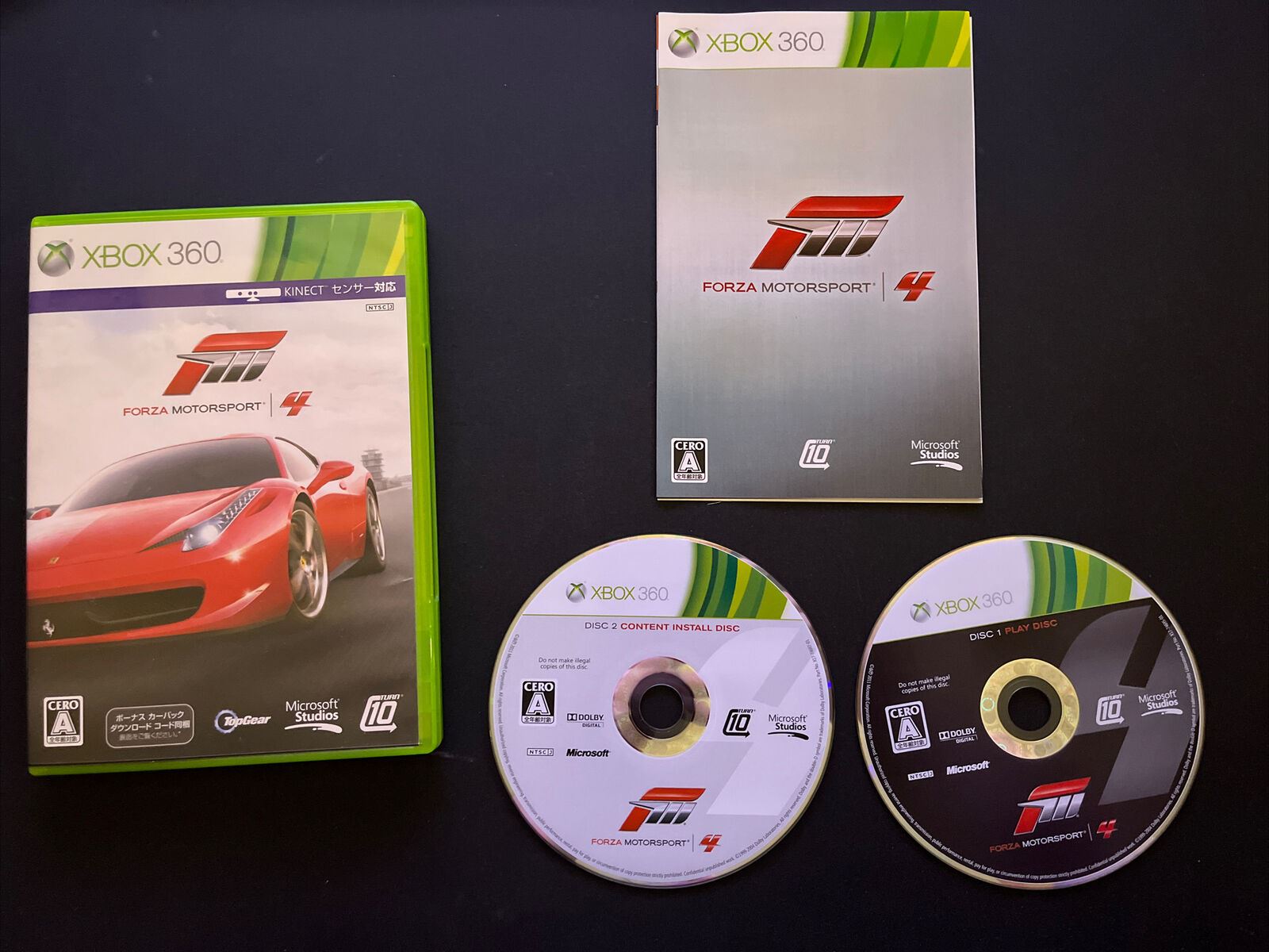 Forza Motorsport 4 Microsoft XBOX 360 NTSCJ JAPAN Game Complete wit