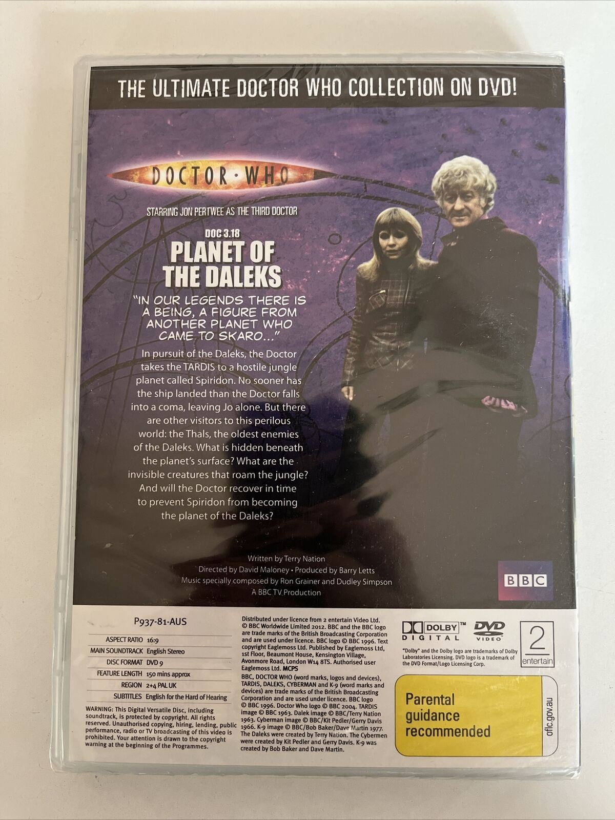 *New Sealed* Doctor Who - Planet of the Daleks (DVD) BBC Jon Pertwee. Region 4