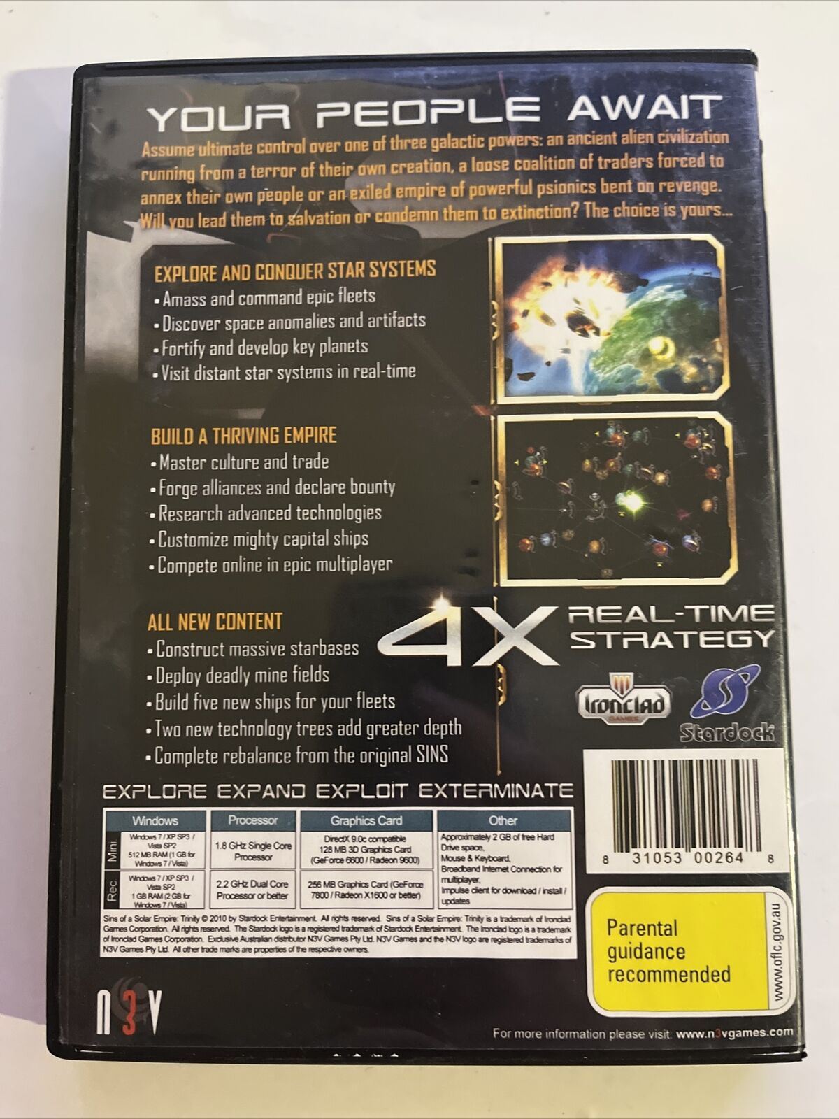 Sins of a Solar Empire: Trinity - PC Windows Strategy Game