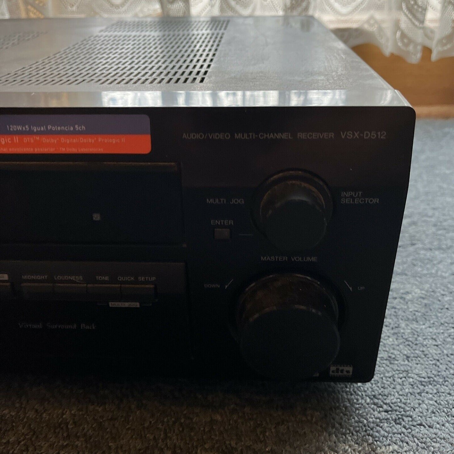 Pioneer Audio/Video Multi-Channel Receiver VSX-D512 (NO Remote)