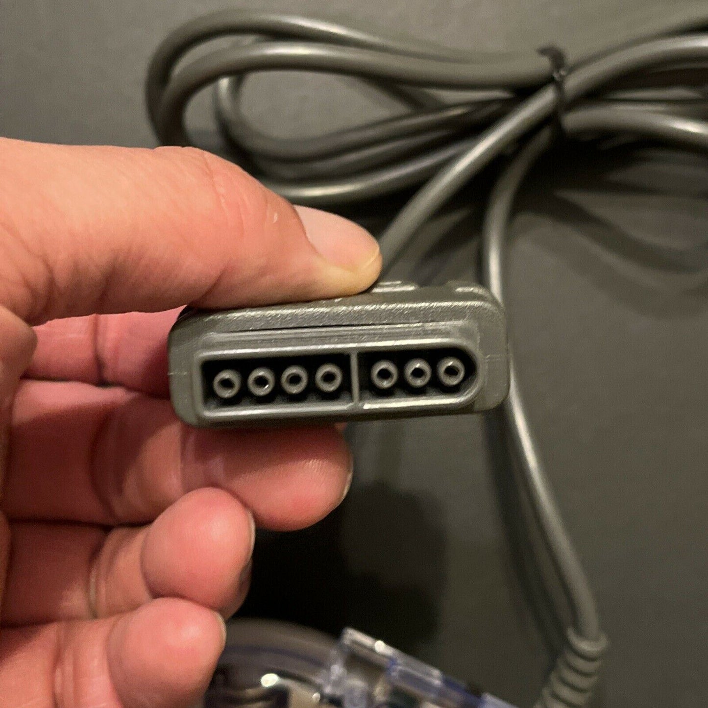 Super Nintendo SNES SN ProPad SV1334 Controller Turbo Transparent Light Blue