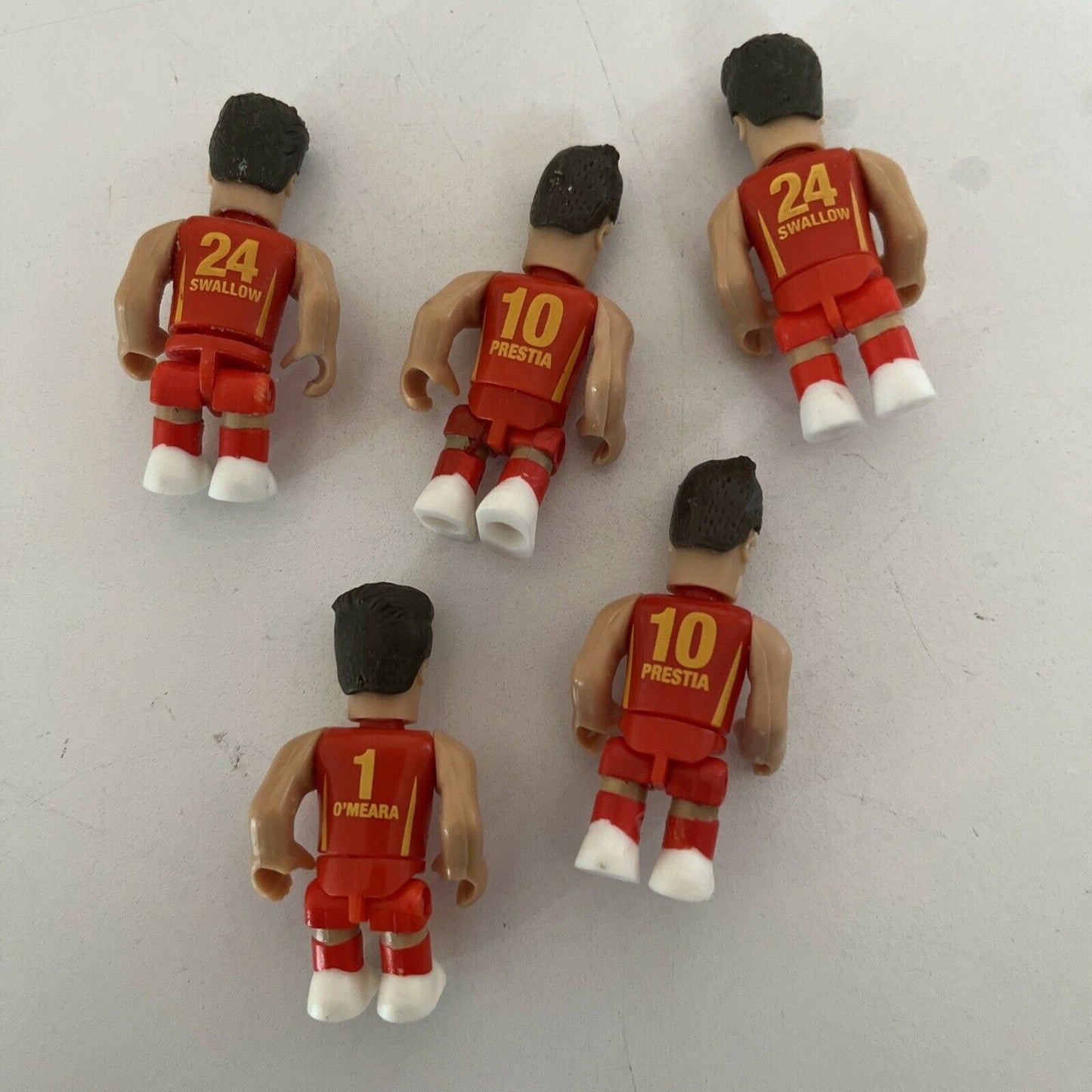 5x AFL Micro-figures Gold Coast Football Club - Swallow, Prestia, O'Meara