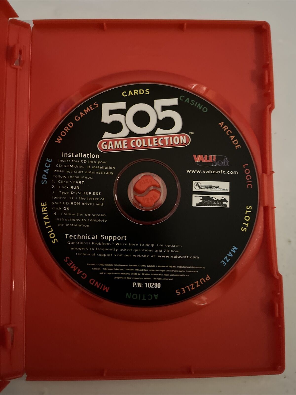 505 Game Collection For XP - PC Windows THQ