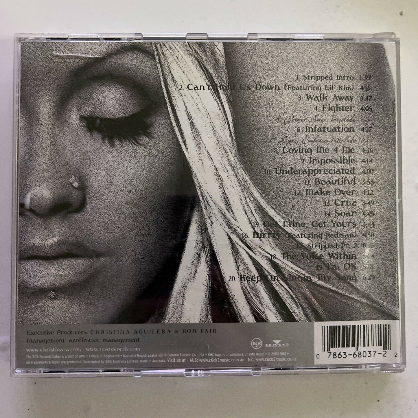 Christina Aguilera – Stripped (CD, 2002) Album