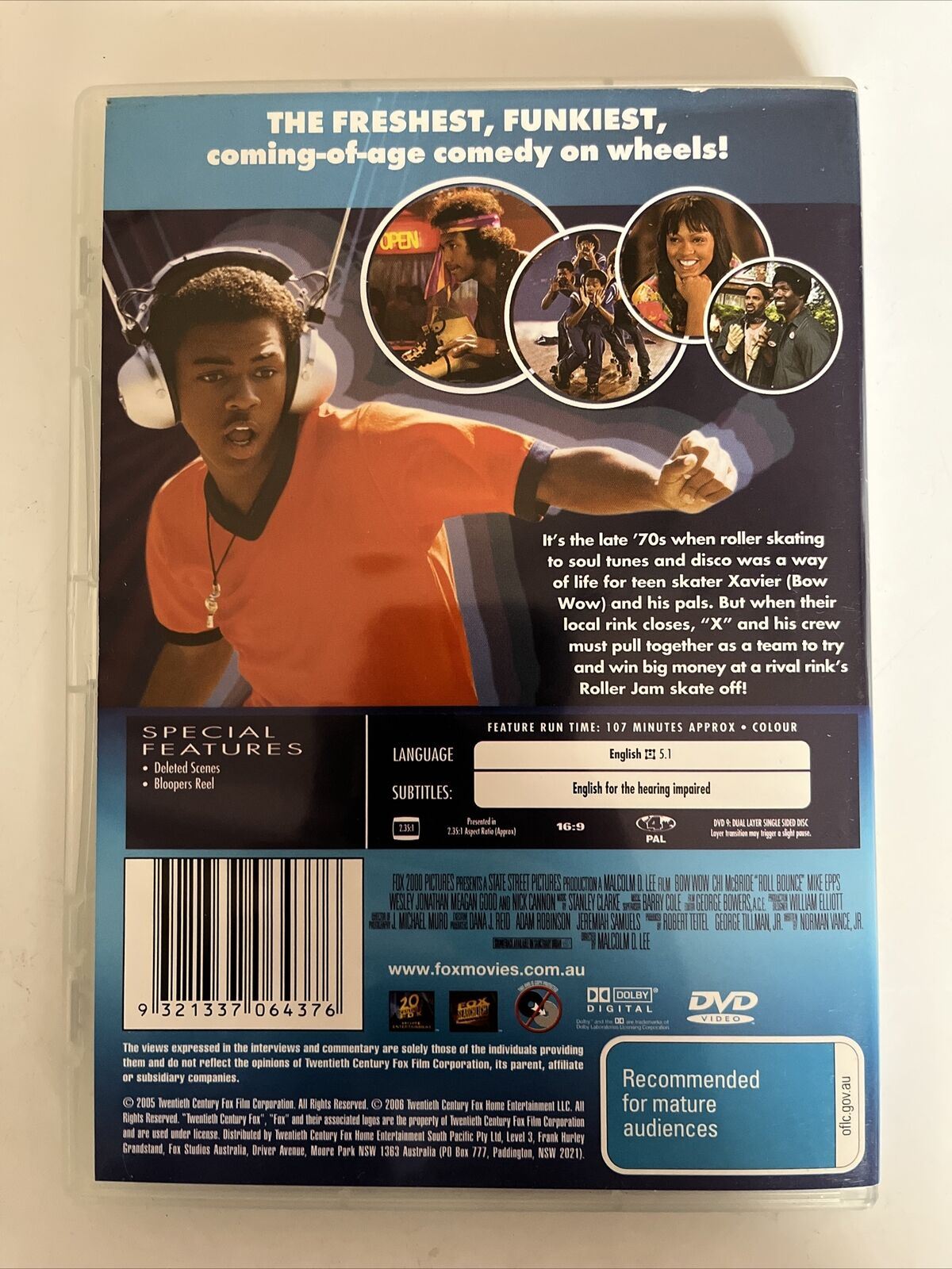 Roll Bounce (DVD, 2005) Bow Wow, Chi McBride, Nick Cannon, Mike Epps. Region 4