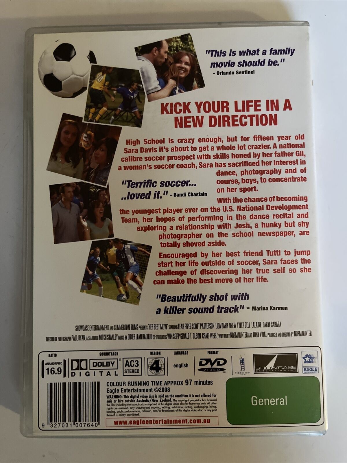 Her Best Move (DVD, 2007) Scott Patterson, Leah Pipes. Comedy Region 4