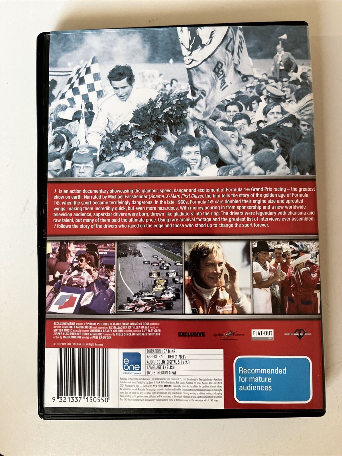 1 - Formula 1 (DVD, 2013) Documentary F1 Deadliest period Grand Prix Racing