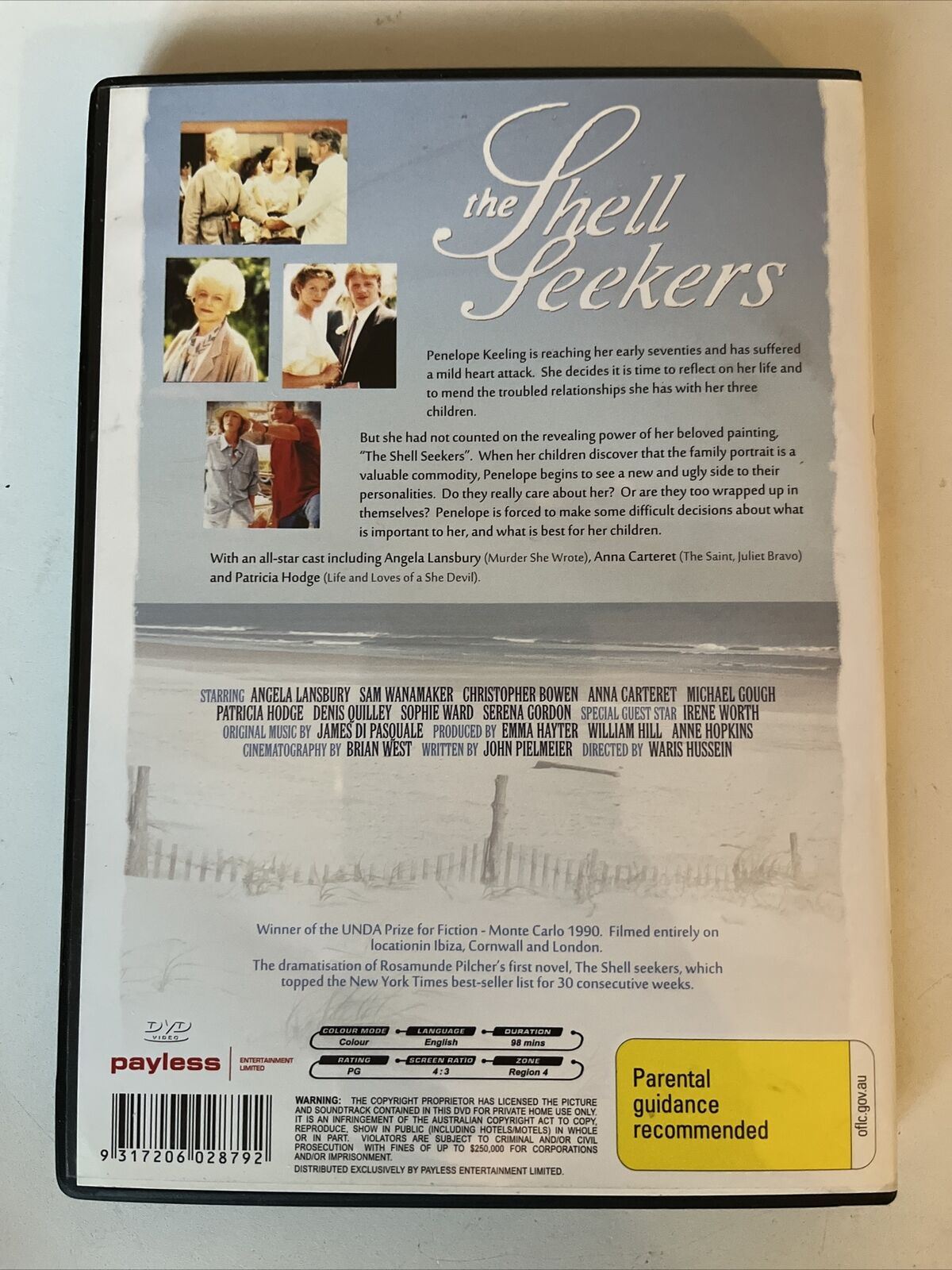 The Shell Seekers (DVD, 1989) Angela Lansbury, Sam Wanamaker. Region 4