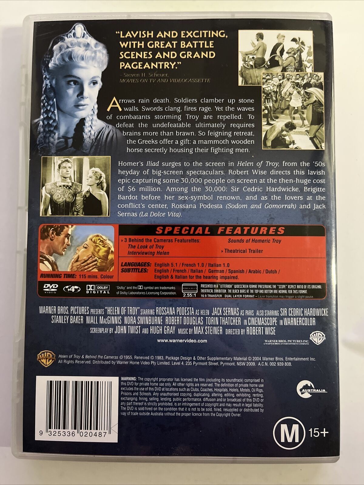 Helen Of Troy (DVD, 1956) Rosanna Podesta, Jacques Sernas, Cedric Hardwicke