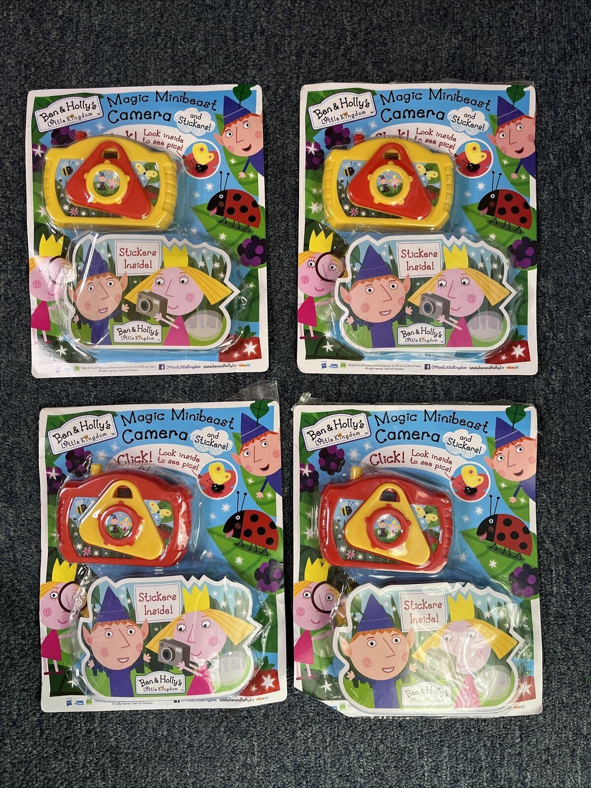 4x Ben & Holly's Little Kingdom Magic Minibeast Camera & Stickers