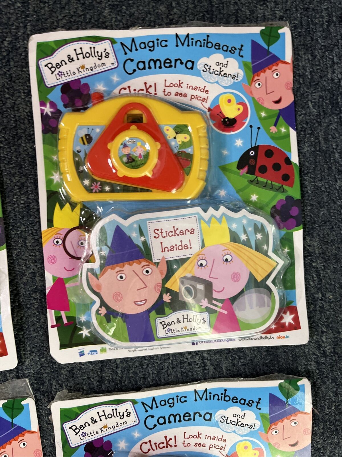 4x Ben & Holly's Little Kingdom Magic Minibeast Camera & Stickers