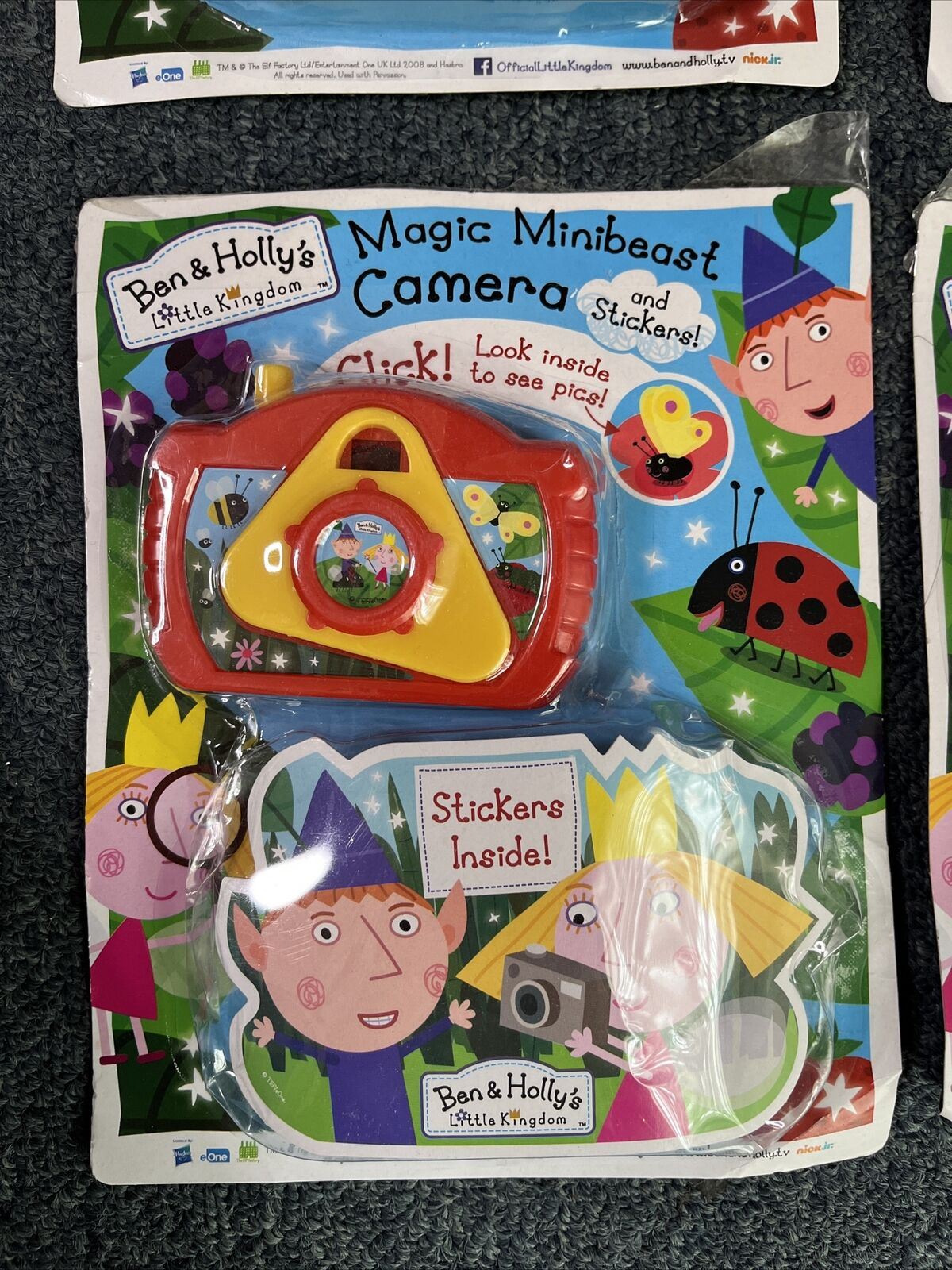 4x Ben & Holly's Little Kingdom Magic Minibeast Camera & Stickers
