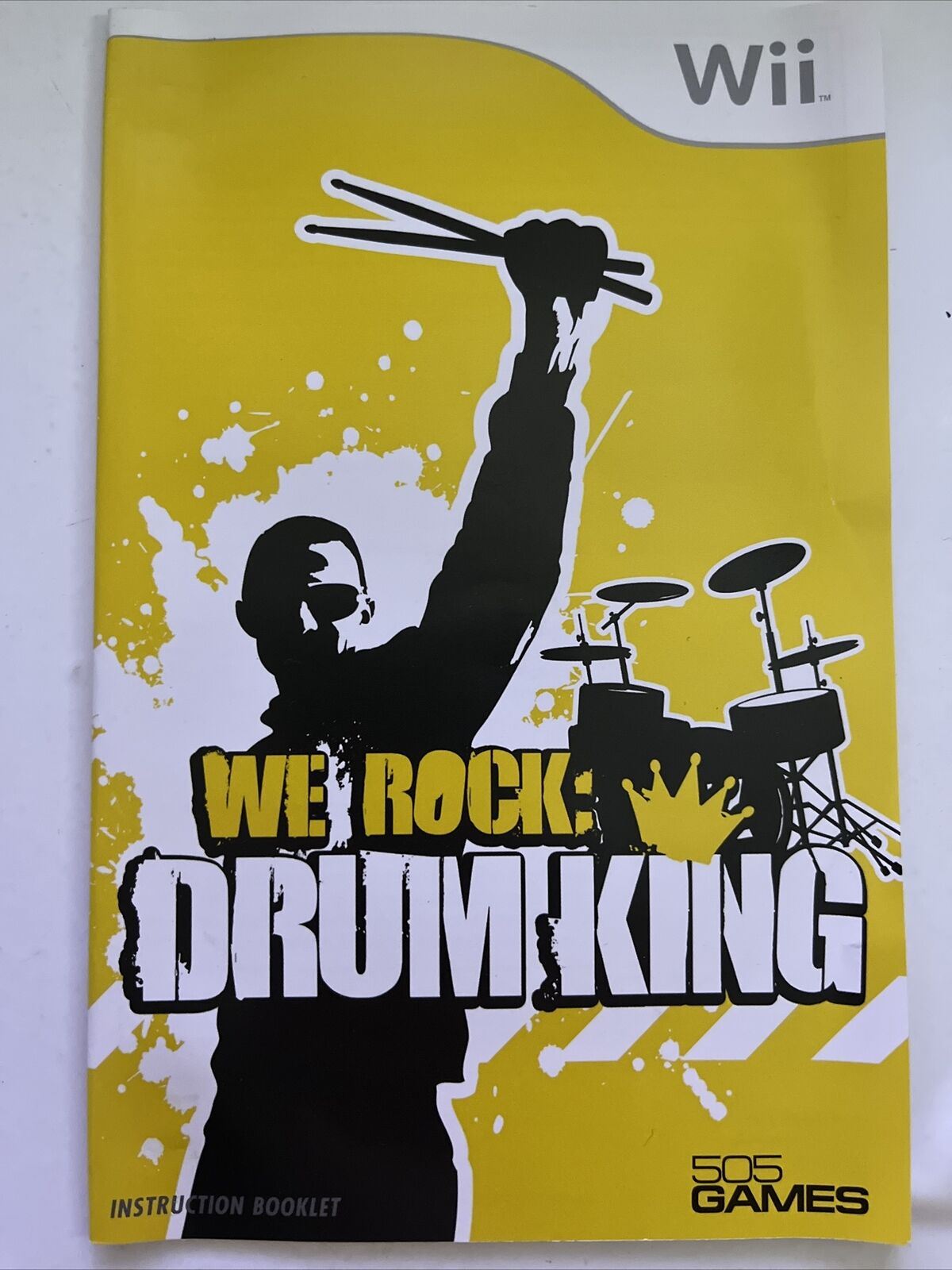 We Rock Drum King - Nintendo Wii PAL Game with Manual