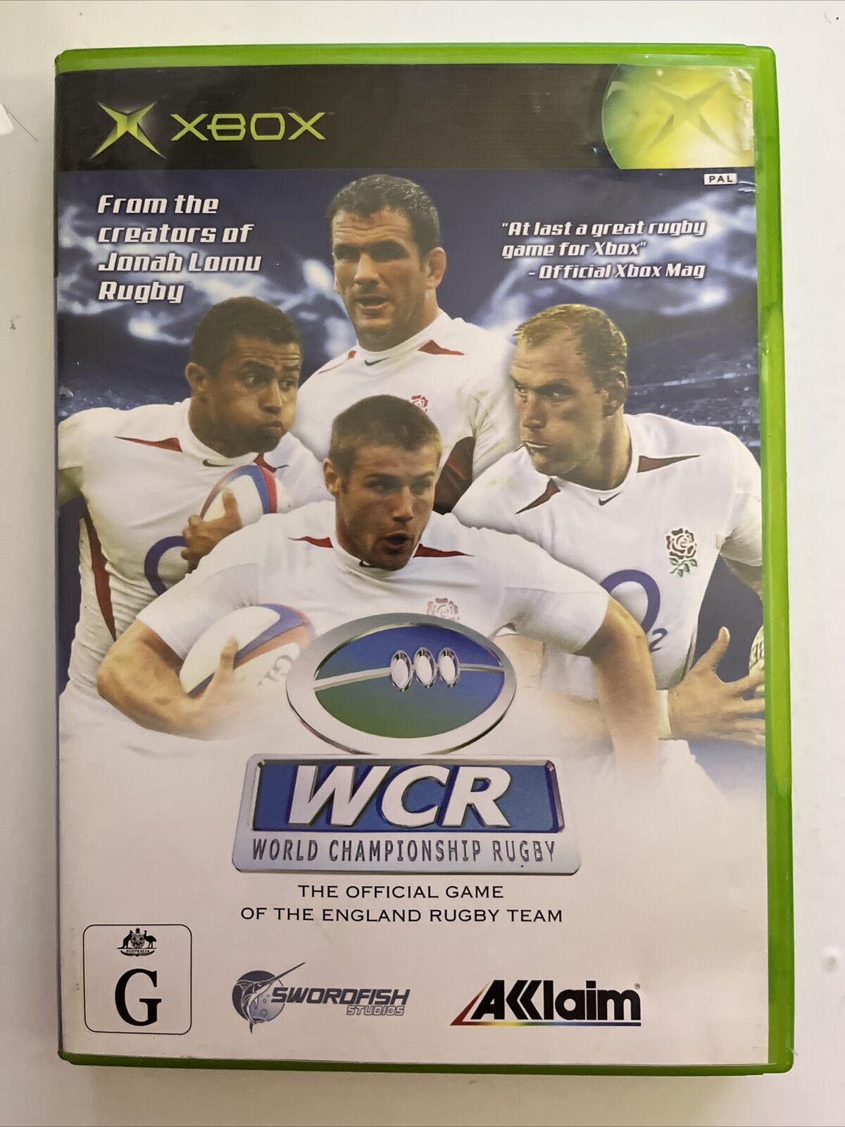 WCR World Championship Rugby - Microsoft Xbox Original PAL Game Complete