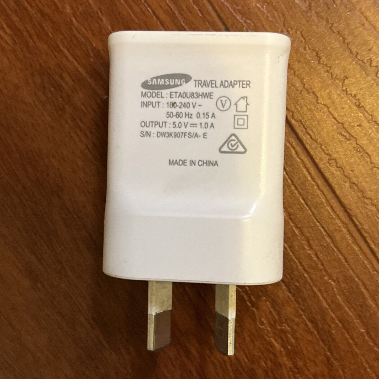 Samsung Travel Adapter ETA0U83HWE USB Wall Charger 5V