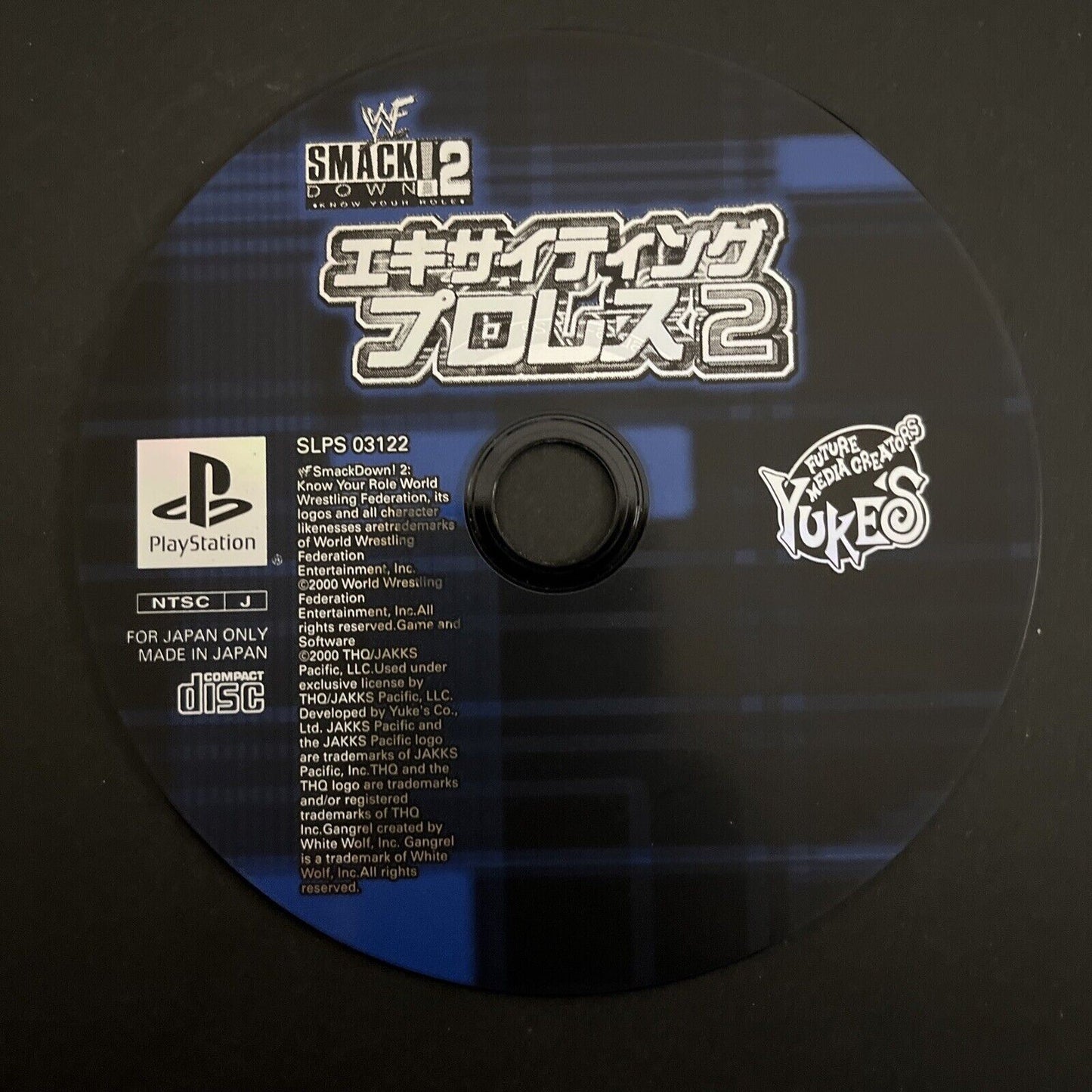 WWF Smackdown! 2 - Sony PlayStation PS1 NTSC-J JAPAN 2001 Pro Wrestling Game