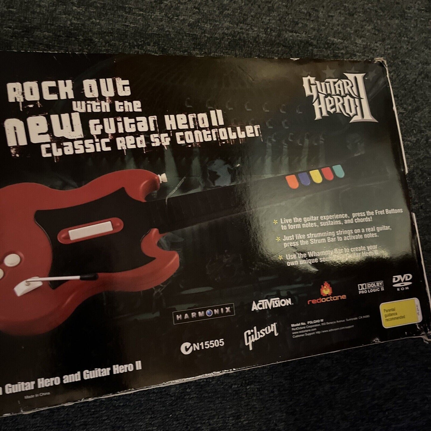 Guitar Hero 2 PlayStation 2 Bundle Box with Wired Guitar and Game - PS2 PAL
