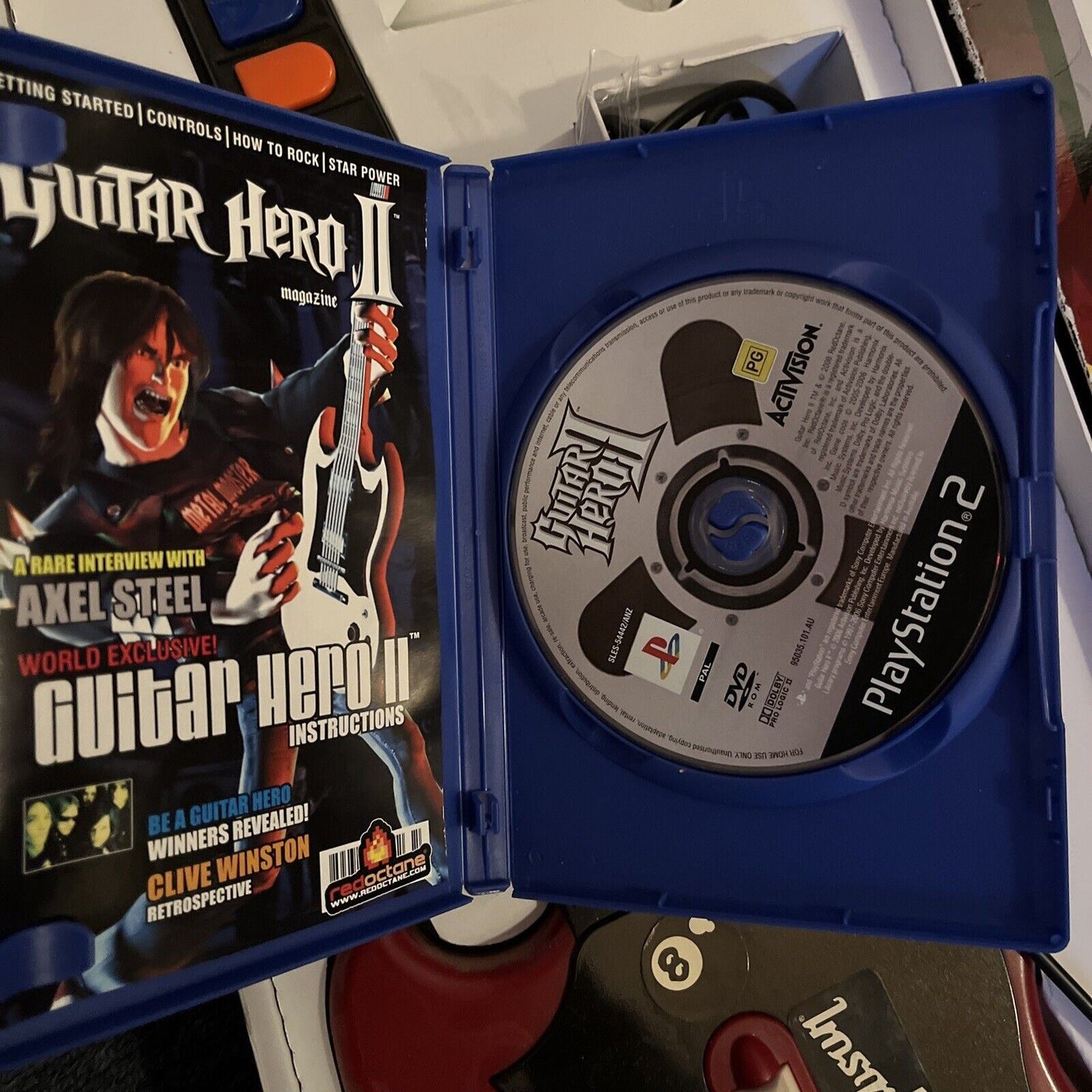 Guitar Hero 2 PlayStation 2 Bundle Box with Wired Guitar and Game - PS2 PAL