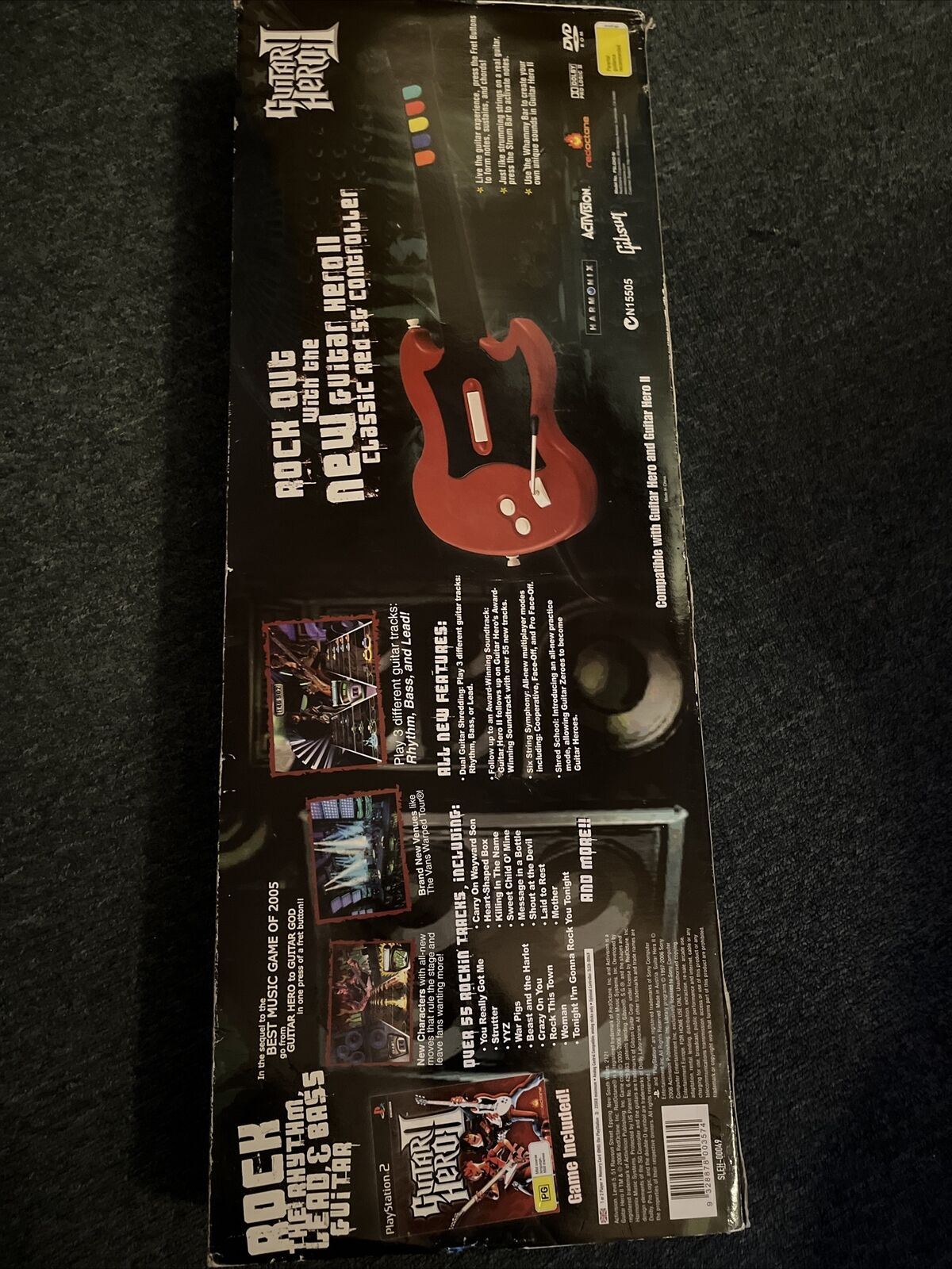 Guitar Hero 2 PlayStation 2 Bundle Box with Wired Guitar and Game - PS2 PAL