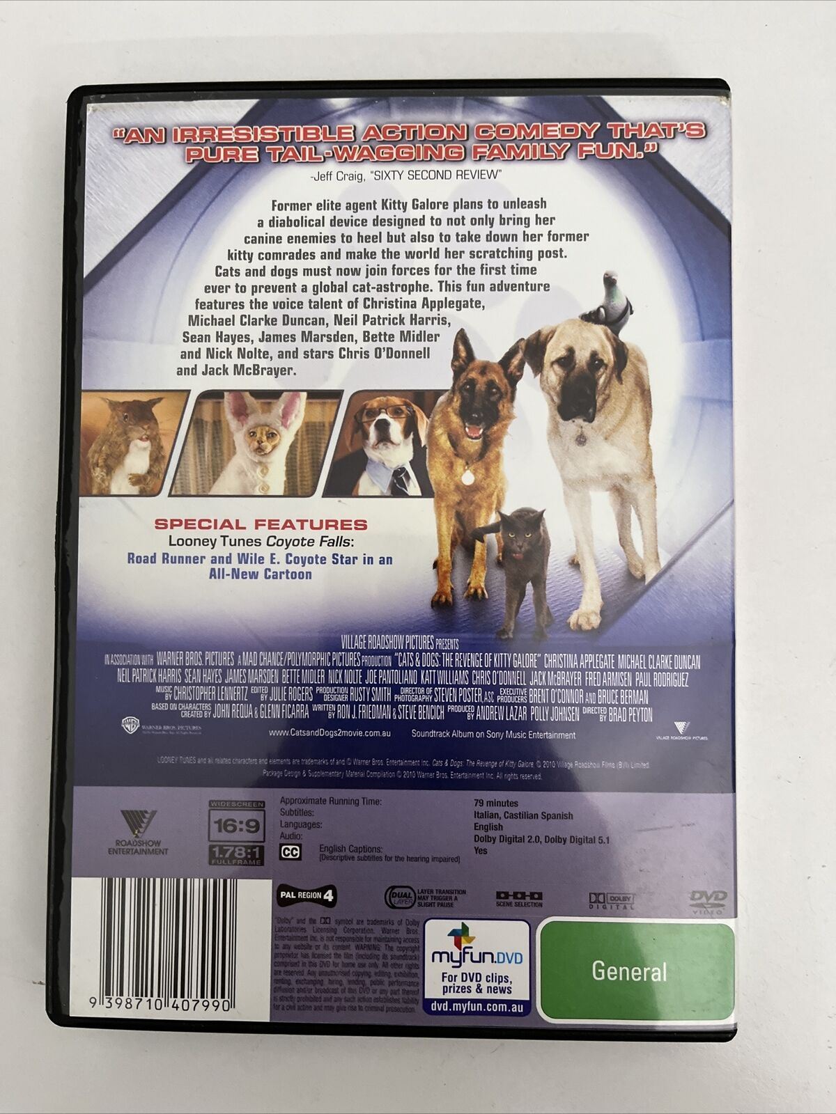 Cats & Dogs - The Revenge Of Kitty Galore (DVD, 2010) Region 4 NEW