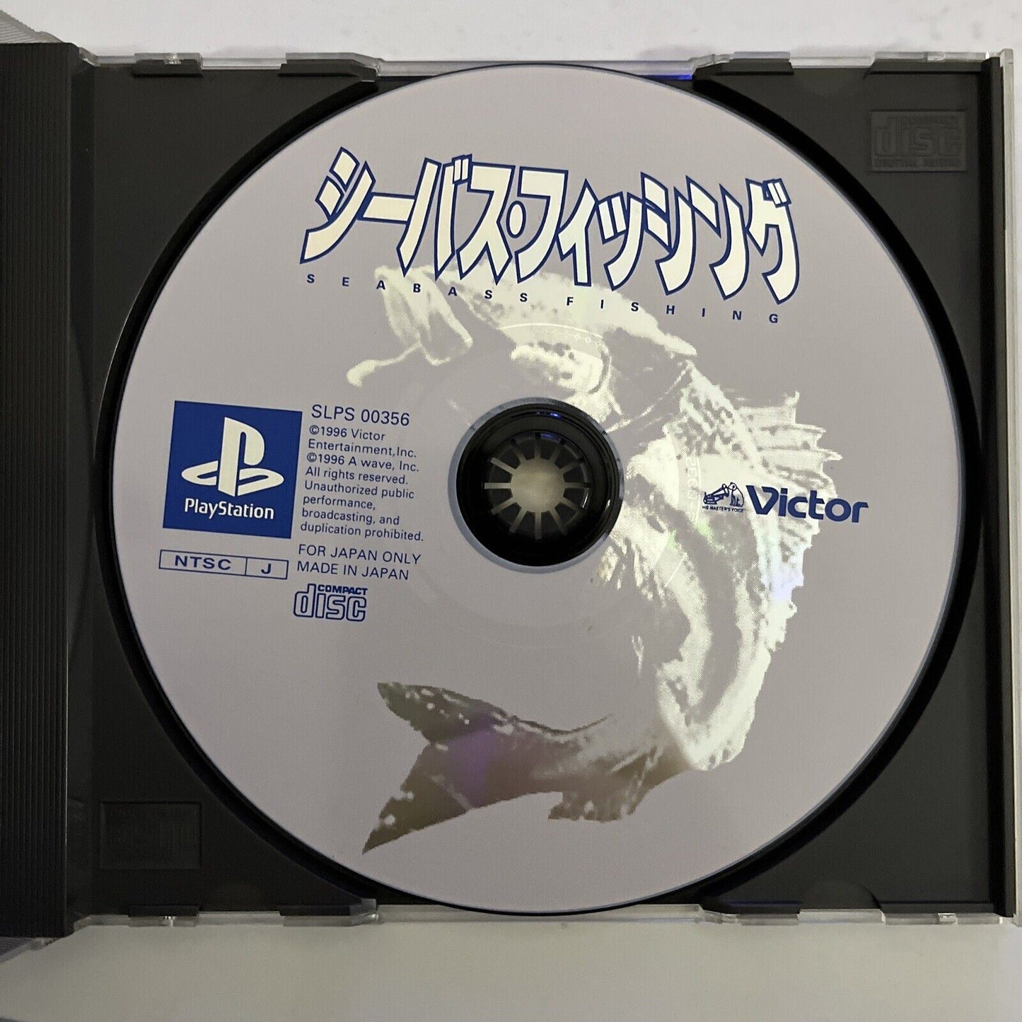 Seabass Fishing - Sony PlayStation PS1 NTSC-J JAPAN 1996 Game