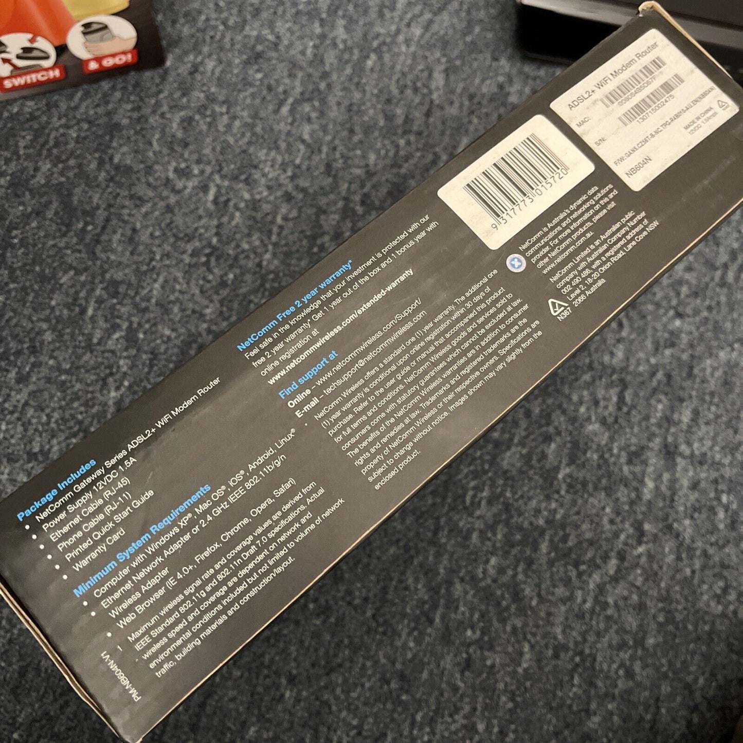 Netcomm Wireless ADSL+ Wireless N300 Modem Router