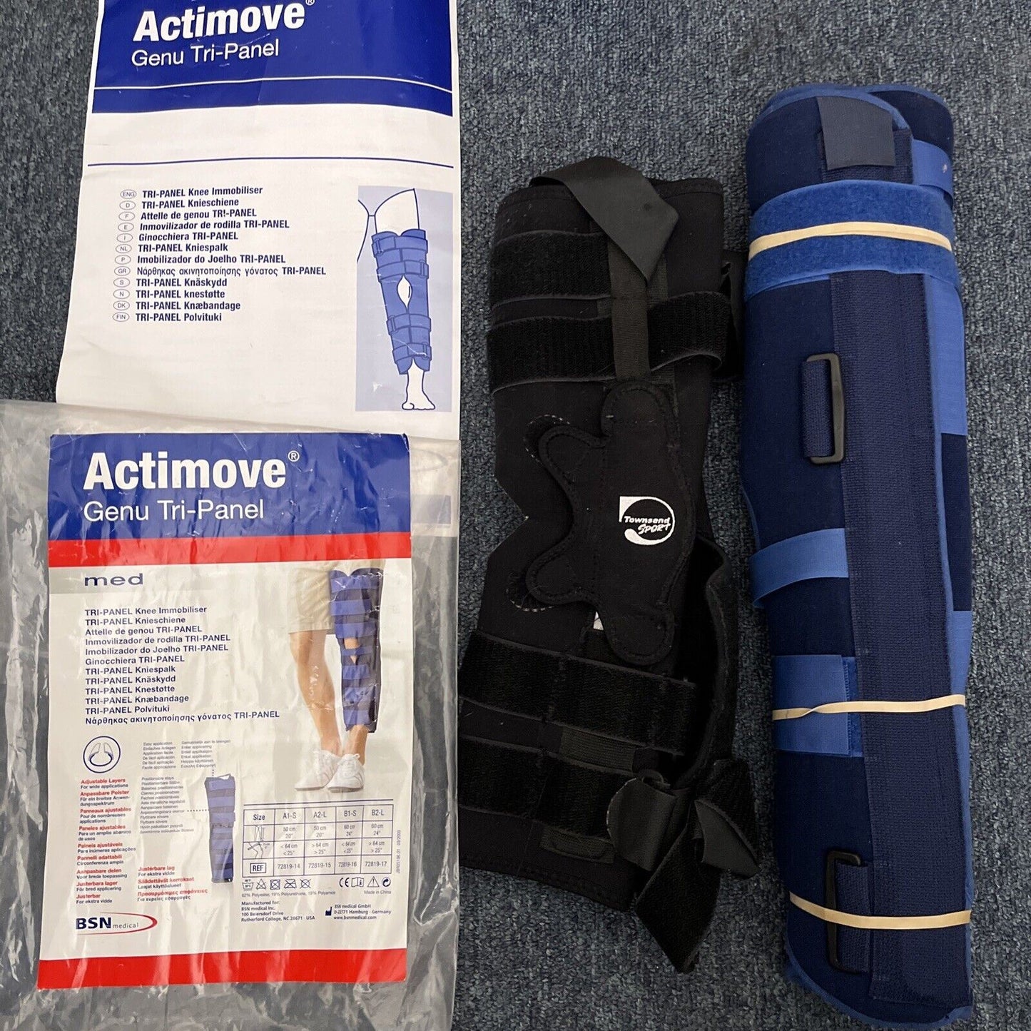 Actimove Genu Tri- Panel Knee Immobiliser 72819-14 Cleaned & Sterilised