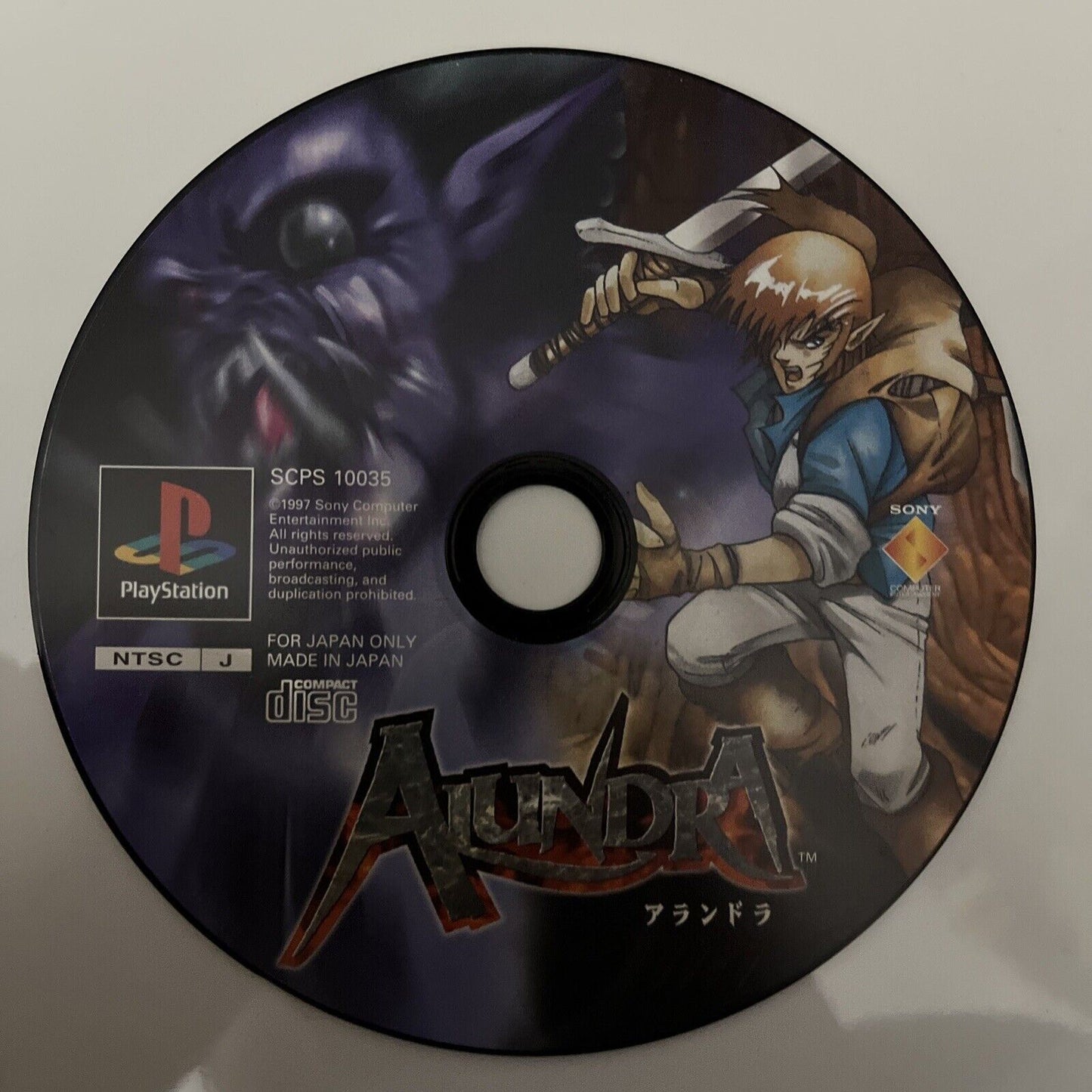Alundra - Sony PlayStation PS1 NTSC-J JAPAN Action RPG 1997 Game